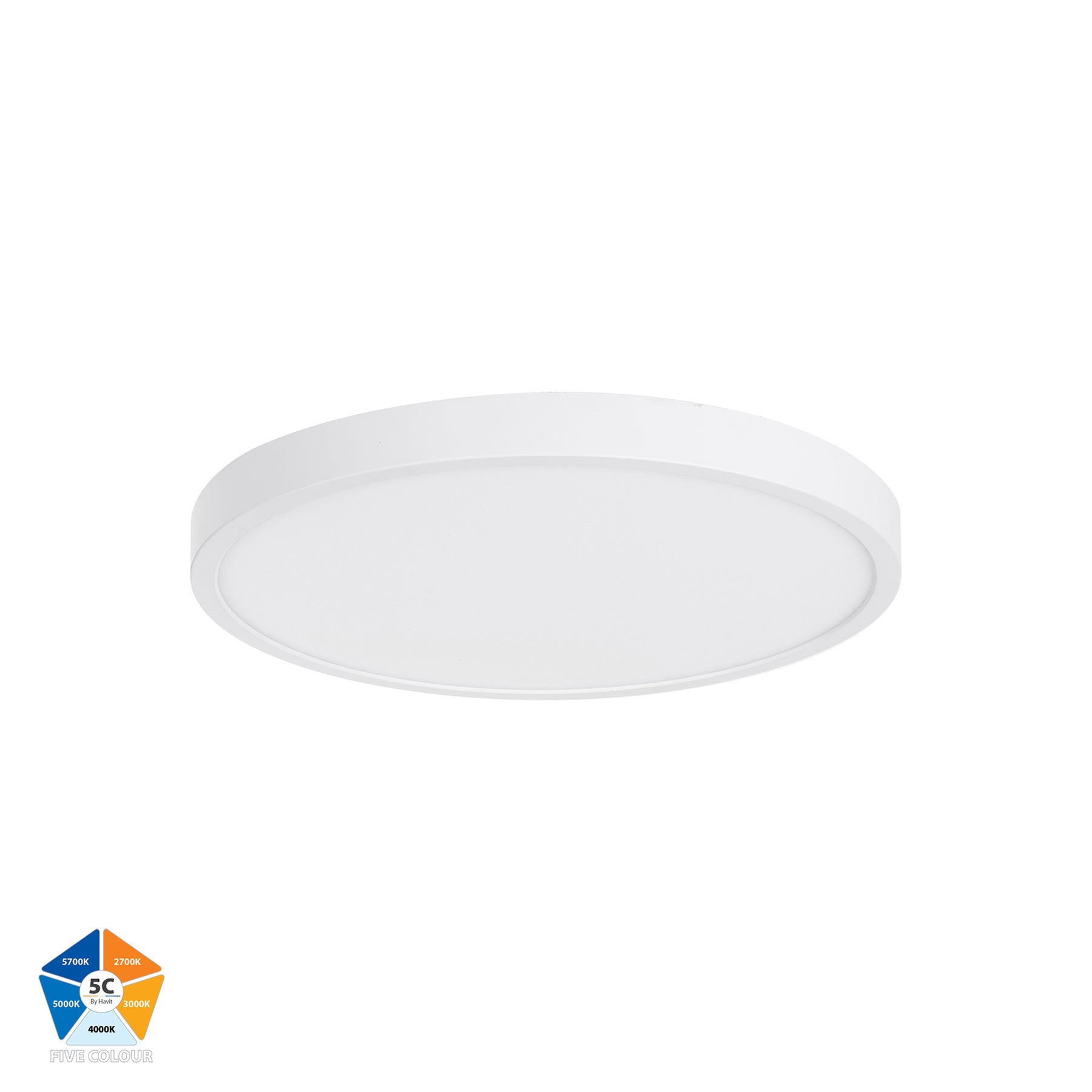 Auster LED Oyster Light 24W 5CCT White - HV5864S-WHT