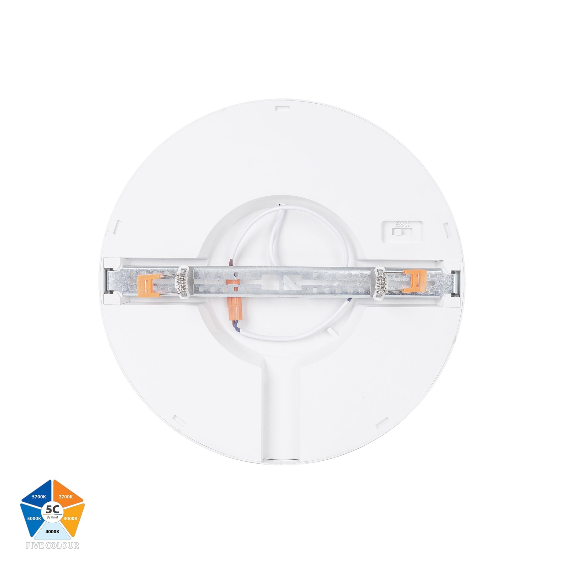 Auster LED Oyster Light 24W 5CCT White - HV5864S-WHT