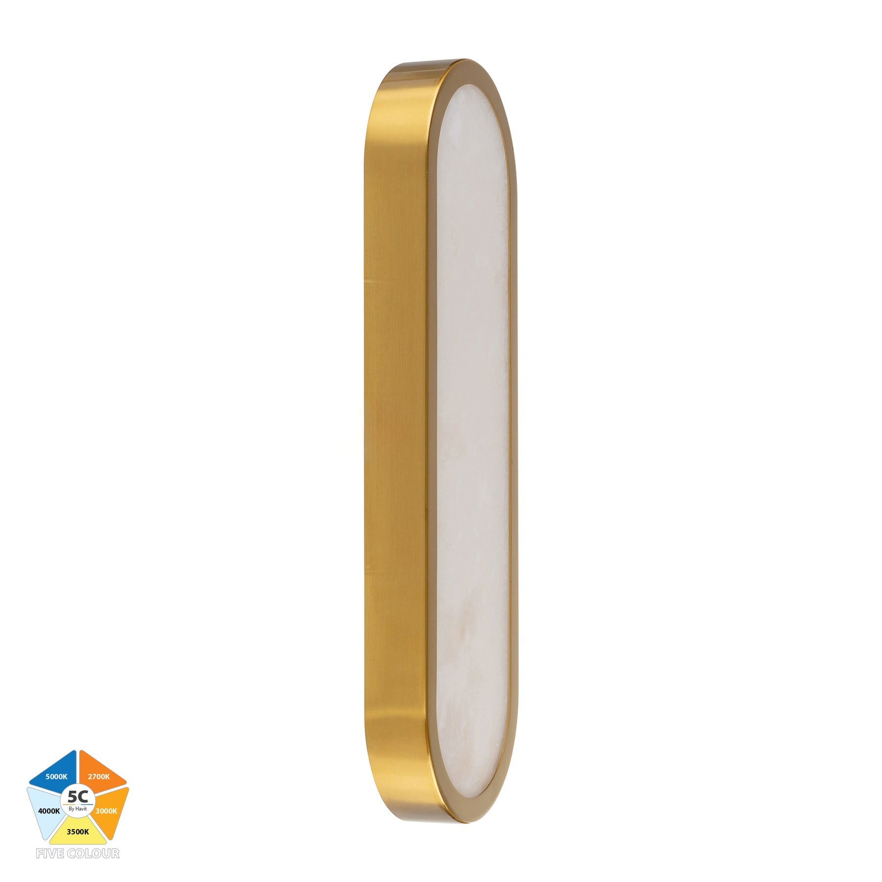 Auster LED Wall Light 12W 5CCT Gold - HV8011S-GLDALB