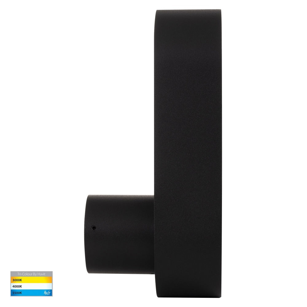 Buy Wall Sconce Australia Ovale LED Wall Sconce Black 3CCT - HV8080T-BLK