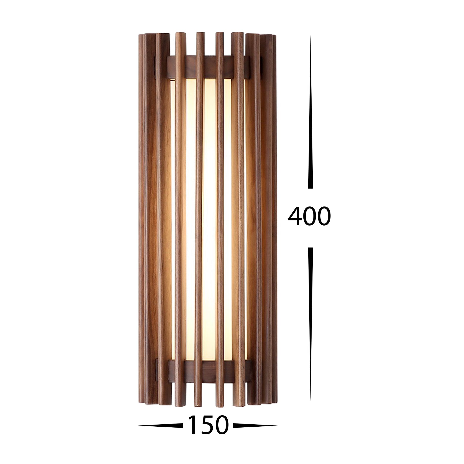 Orech LED Wall Light 240V 12W 3CCT Walnut - HV8089T