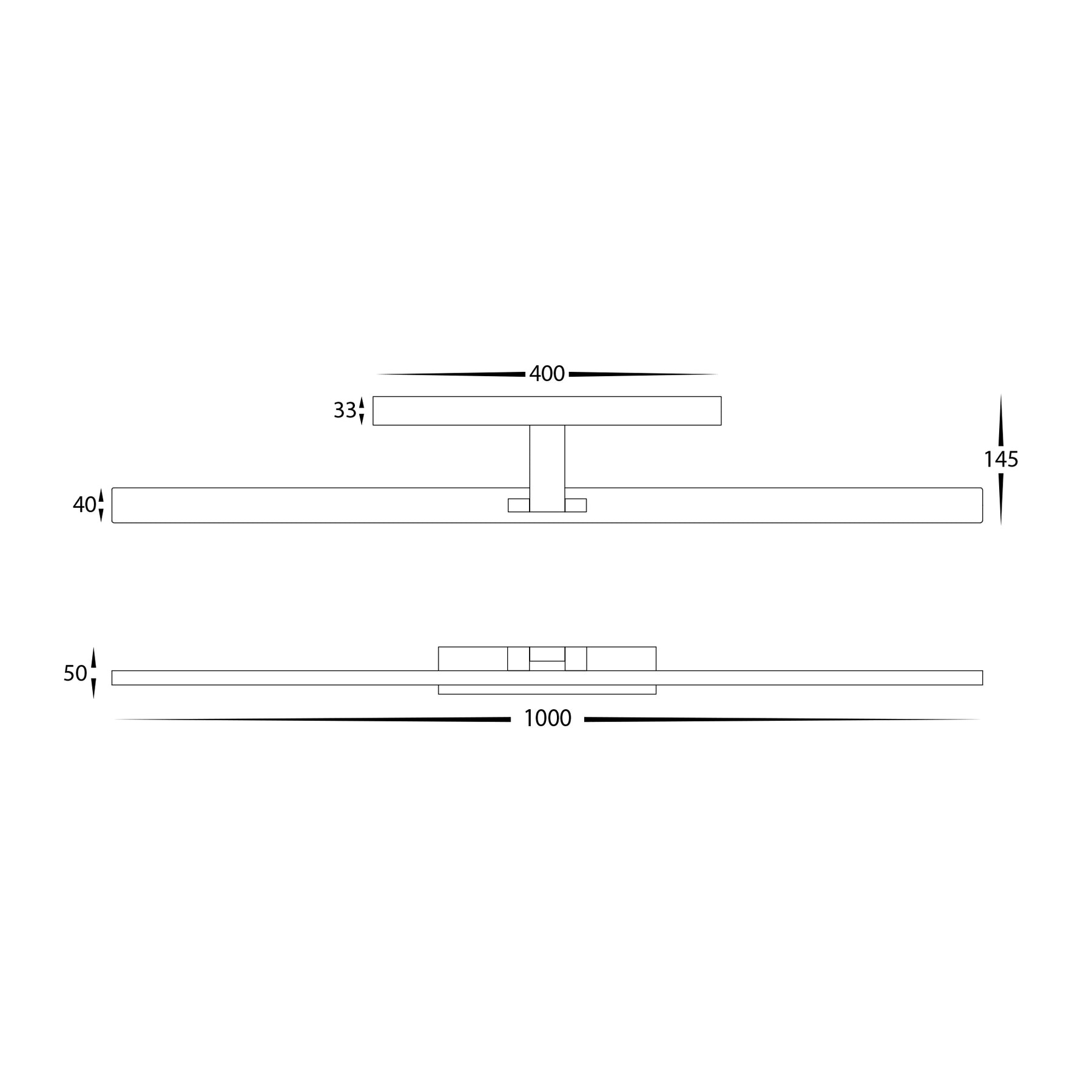 Vanita Adjustable LED Vanity Light Aluminium White 240V 50W TRI Colour - HV8104T-WHT