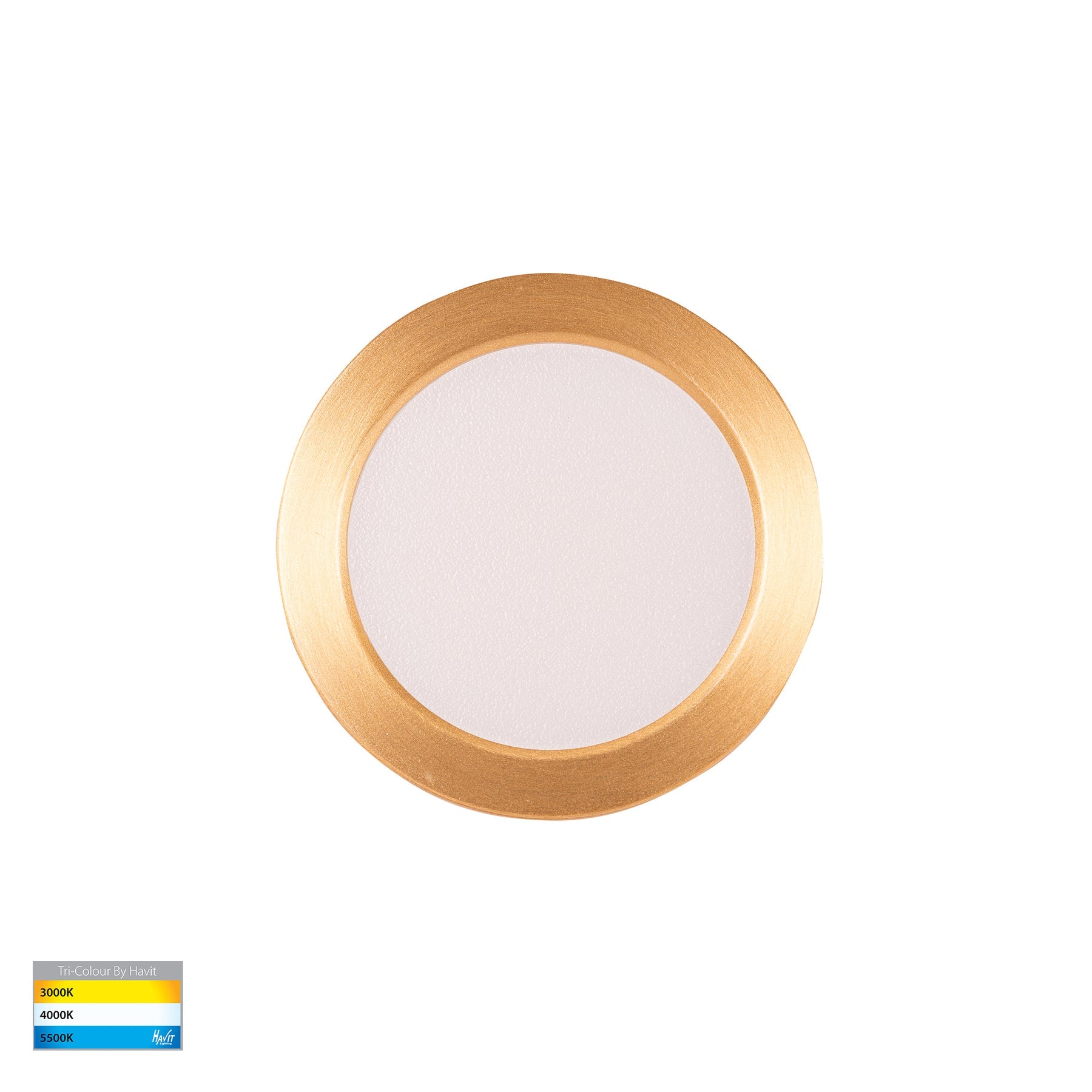 Skap LED Cabinet Light 12V 3W Tri Colour Brass - HV8201T-BR