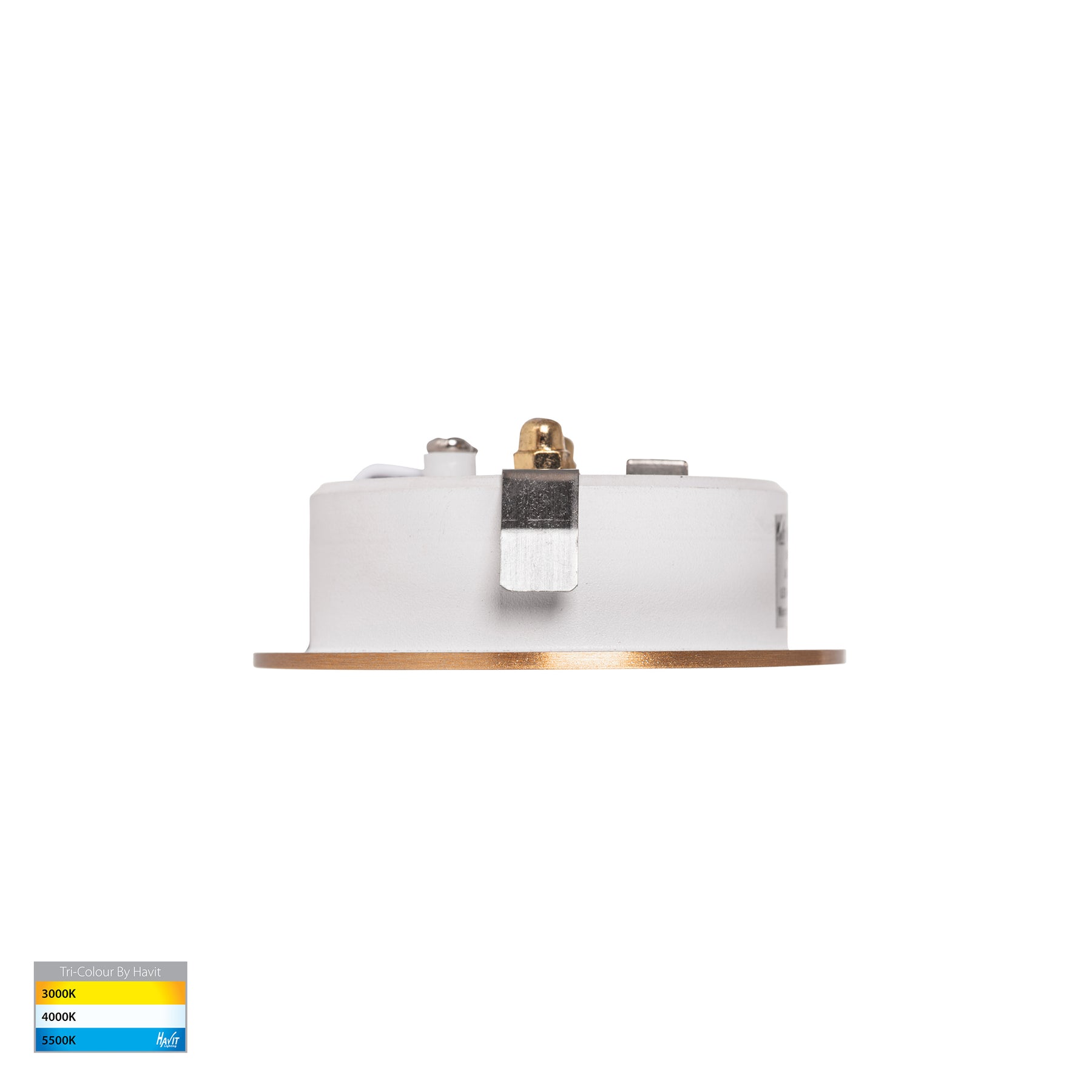 Skap LED Cabinet Light 12V 3W Tri Colour Brass - HV8201T-BR