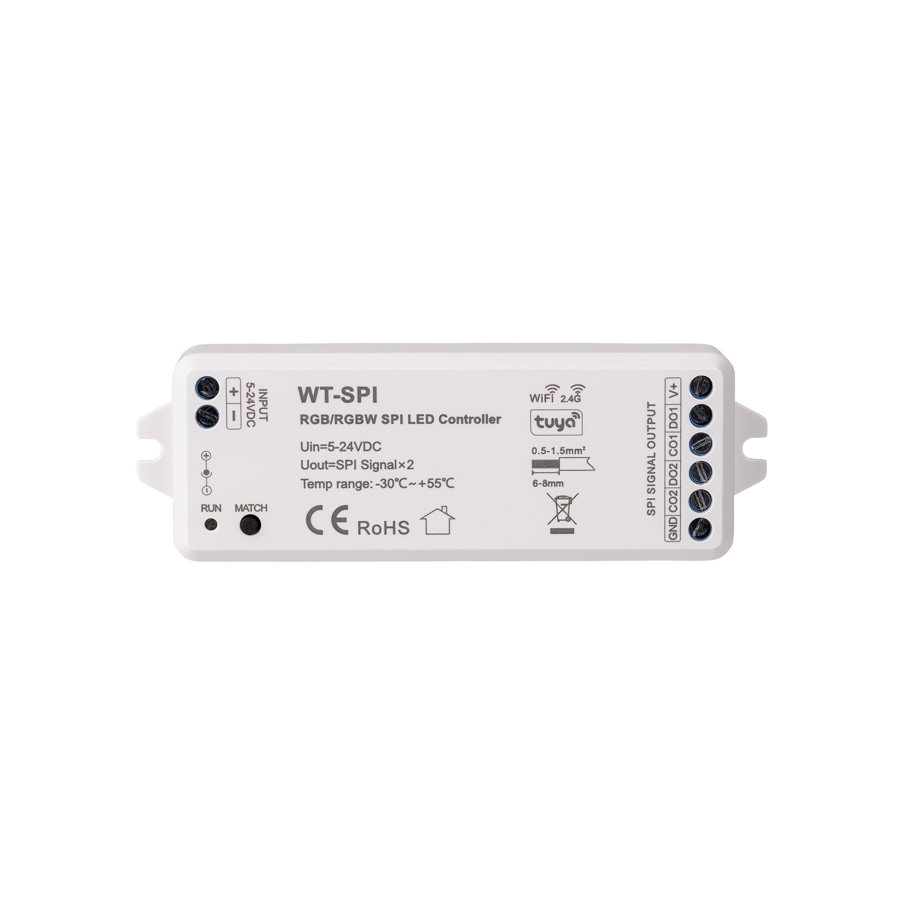 WIFI+RF SPI LED Strip Receiver - HV9105-SPI-2CH