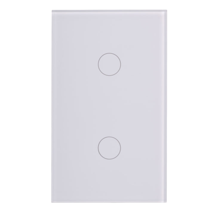 Wifi Two Gang Wall Switch White - HV9110-2