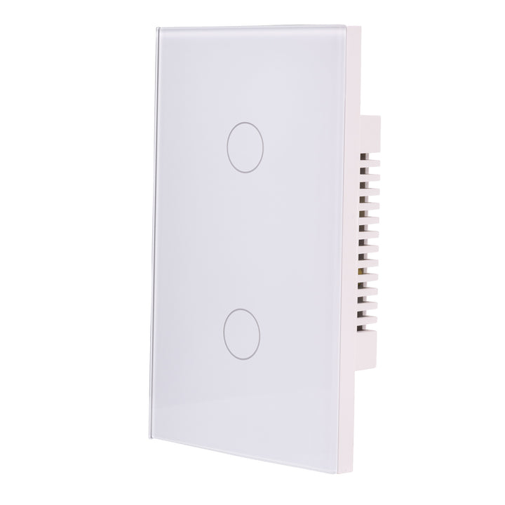 Wifi Two Gang Wall Switch White - HV9110-2