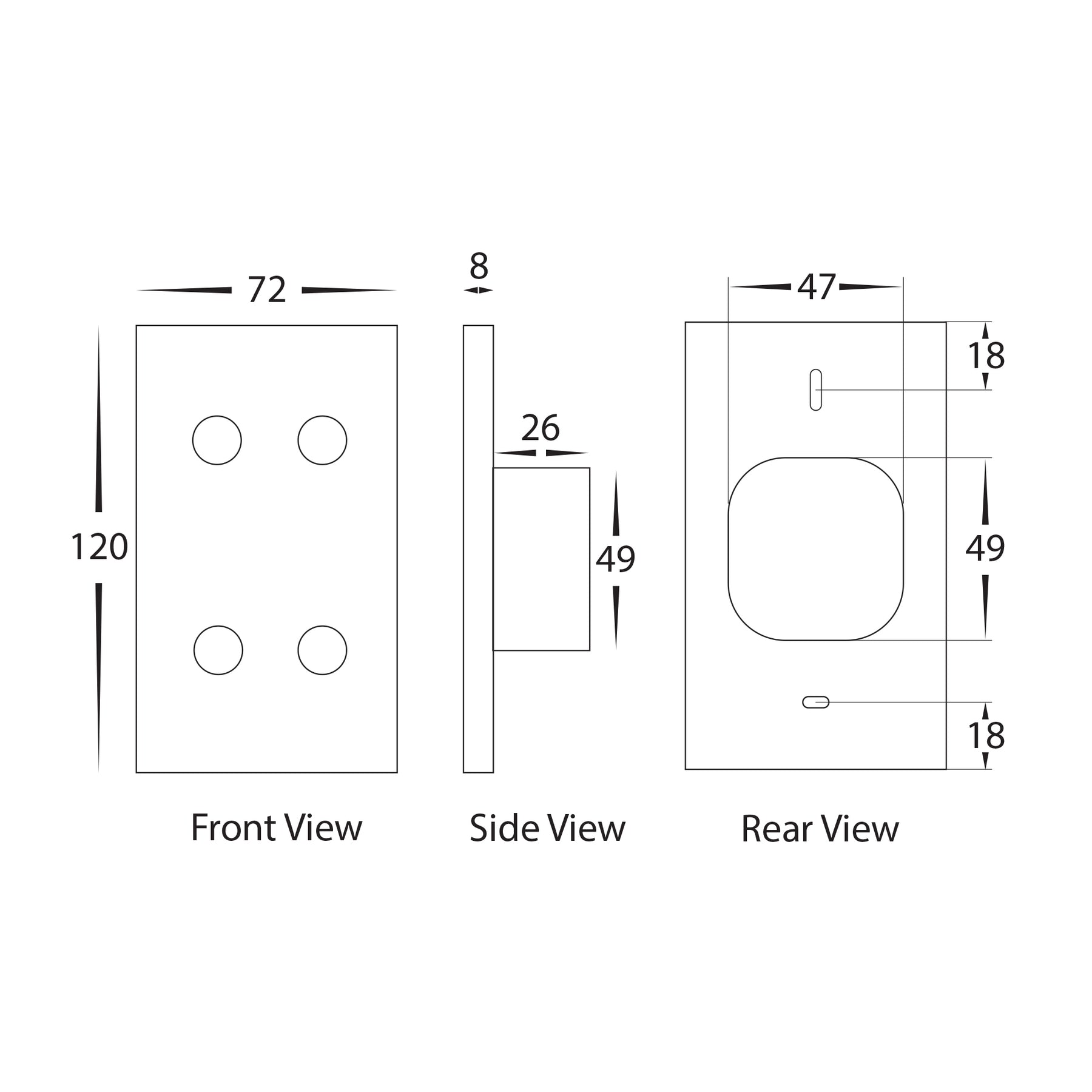 Wifi Four Gang Wall Switch White - HV9110-4