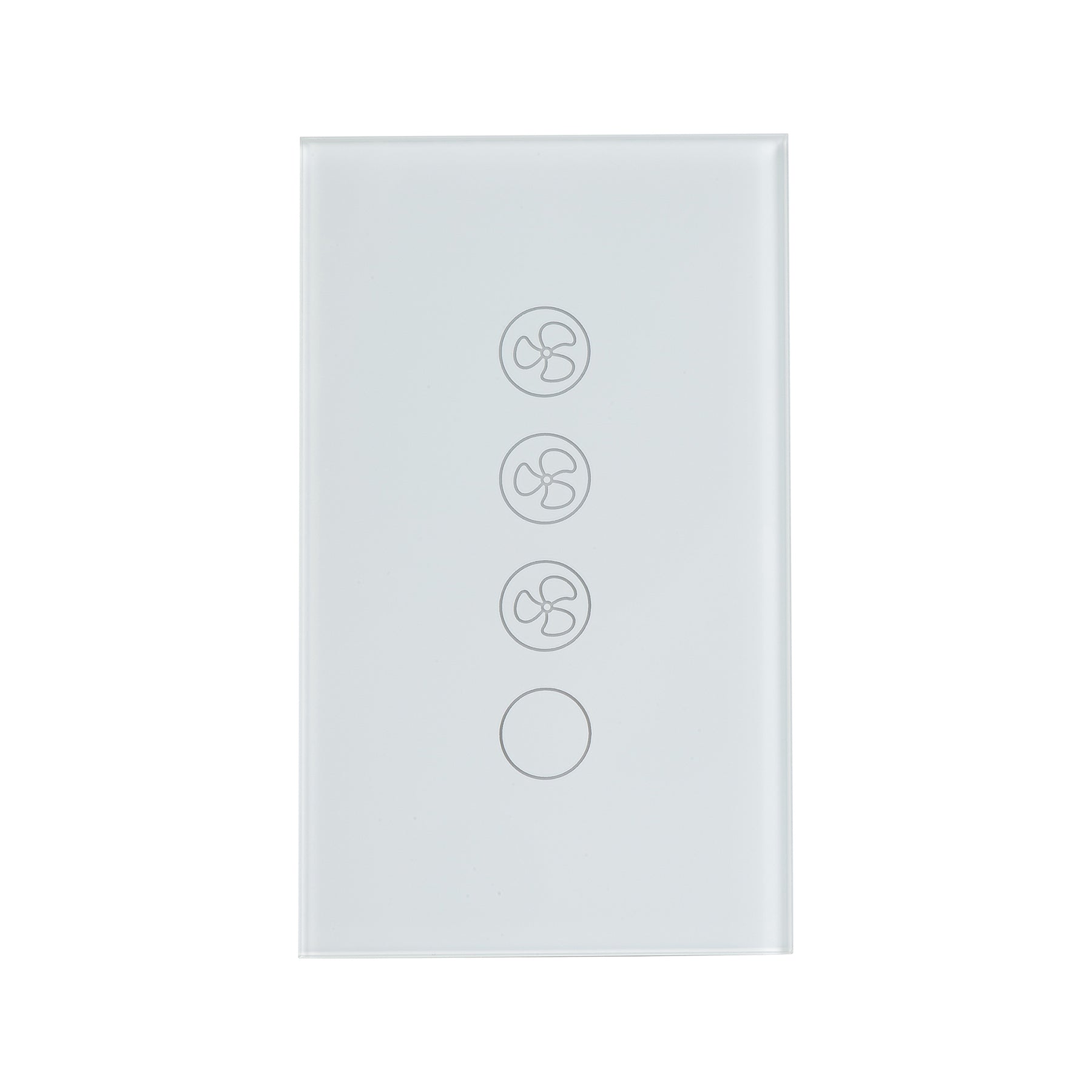 Wifi Plastic With Glass Front Fan Controller White - HV9116