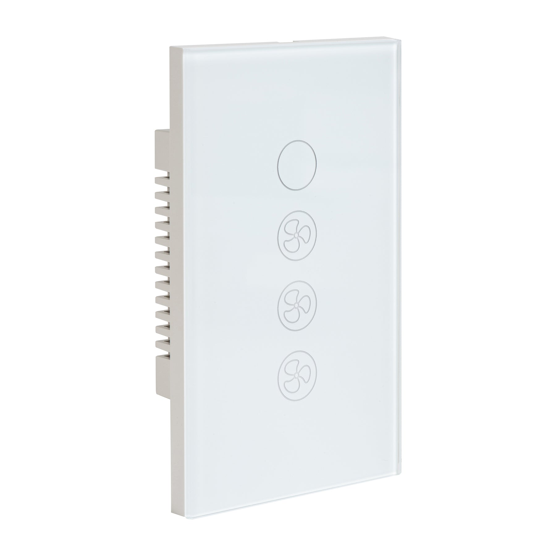 Wifi Plastic With Glass Front Fan Controller White - HV9116