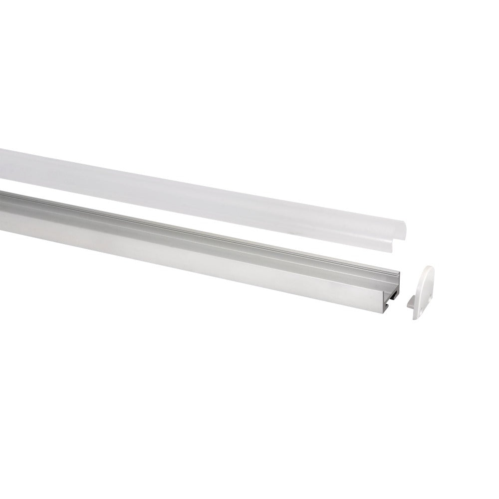 Buy Strip Light Profiles Australia Profile With Rounded Diffuser 3M Silver - HV9690-2119-3M