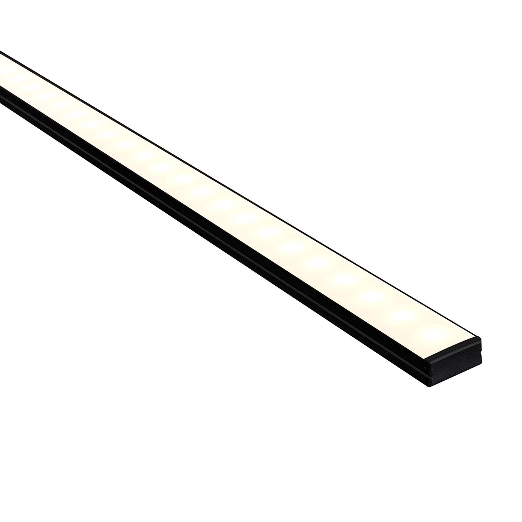 Aluminium Profile Shallow Square Black - HV9693-2310-BLK