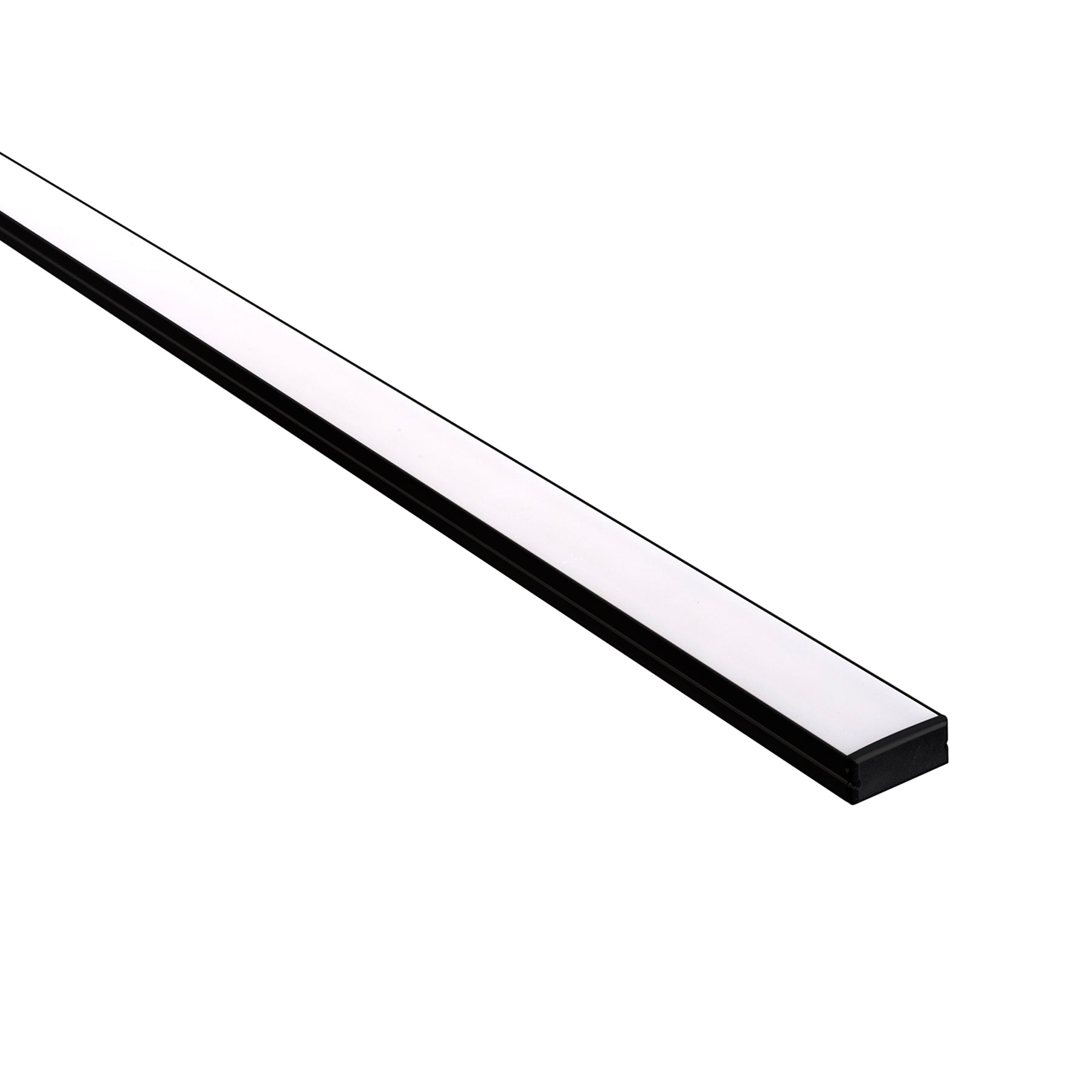 Aluminium Profile Shallow Square Black - HV9693-2310-BLK