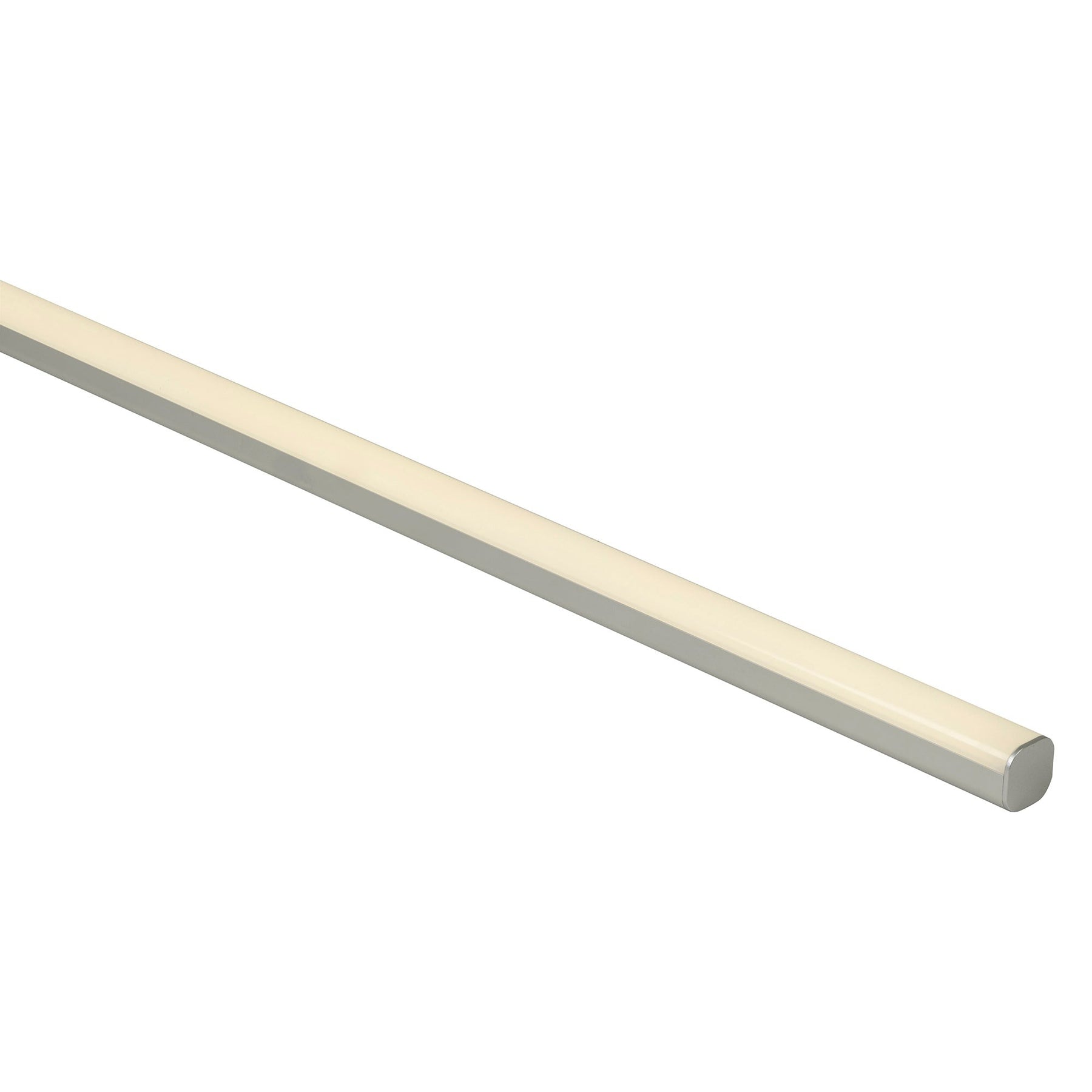 Aluminium Profile with Rounded Diffuser Silver 3 Meter- HV9693-3030-3M