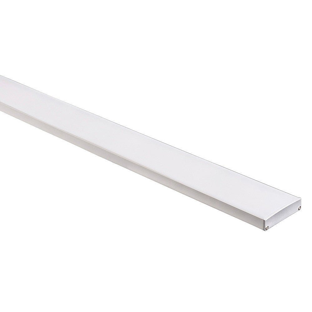 Strip Light Shallow Square Profile W45mm With Standard Diffuser Silver 3 Meter - HV9693-4511-3M