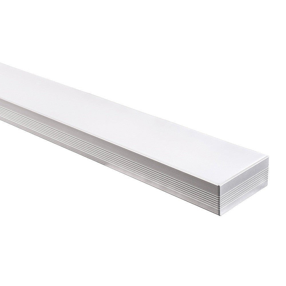 Buy Strip Light Profiles Australia Large Deep Square Profile W80mm 3M Silver - HV9693-8035-3M