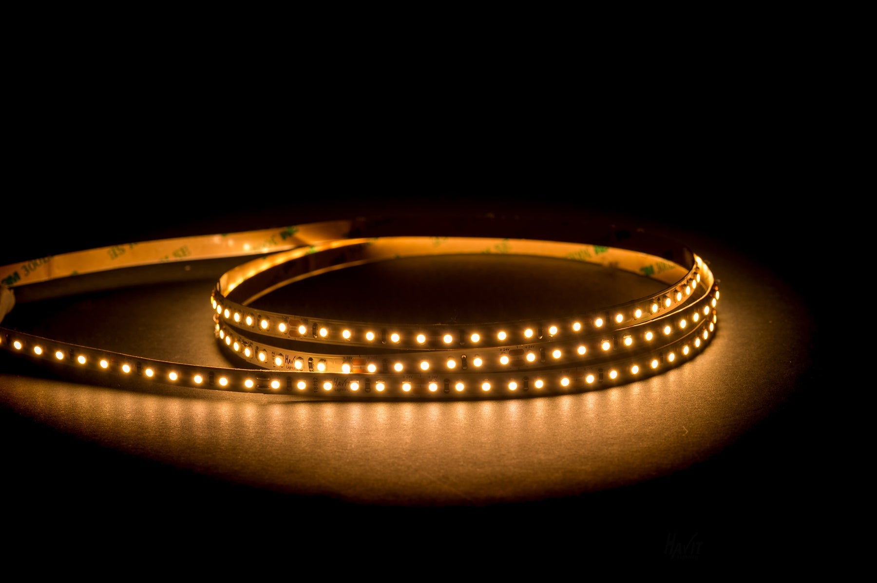 9.6w 24v DC IP20 LED Strip 3000k 1 Meter - HV9722-IP20-128-3K