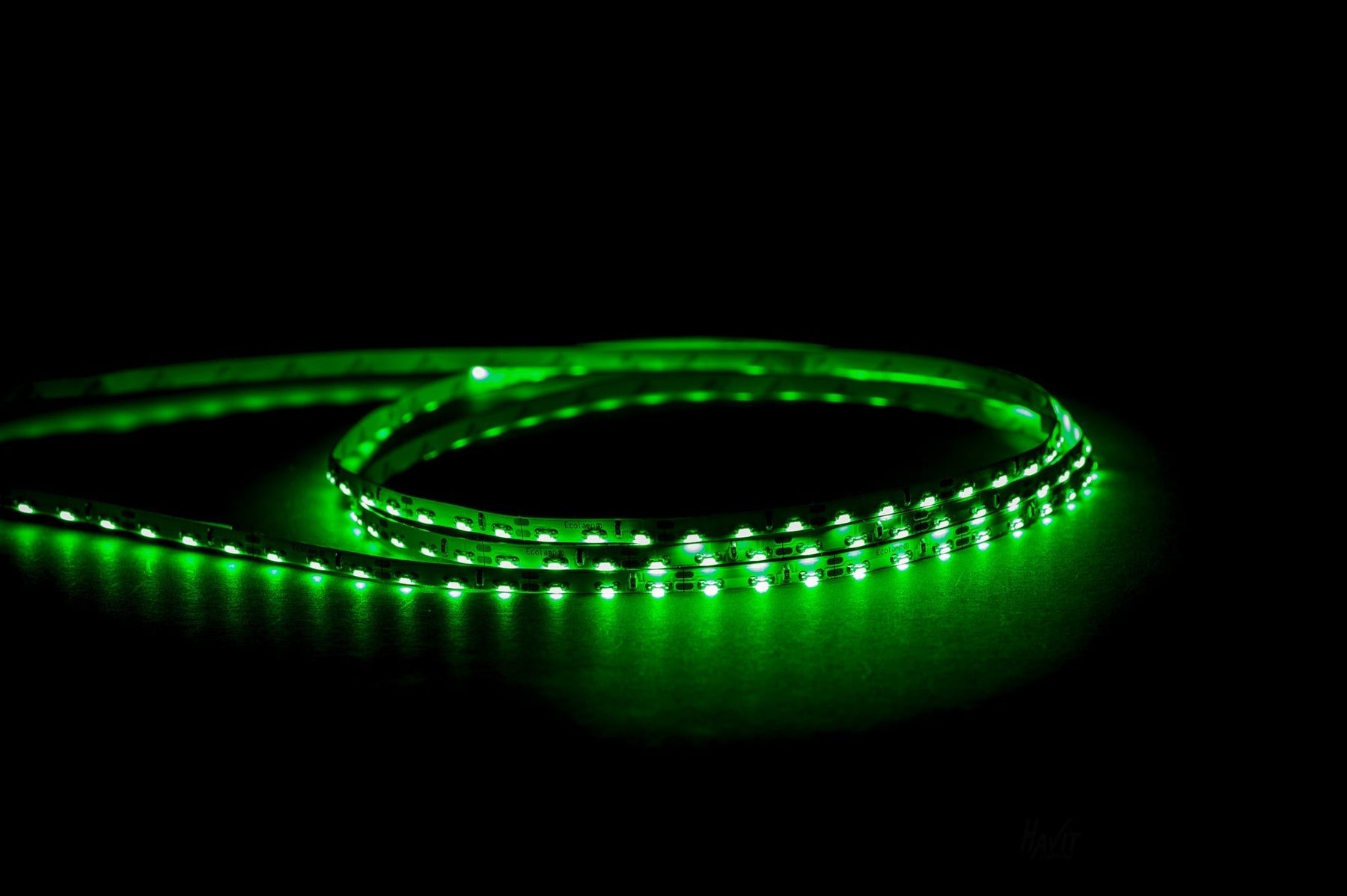 7.7W 12V DC IP20 Side Mounted LED Strip Green 20 Metre - HV9723-IP20-96SM-G-20M