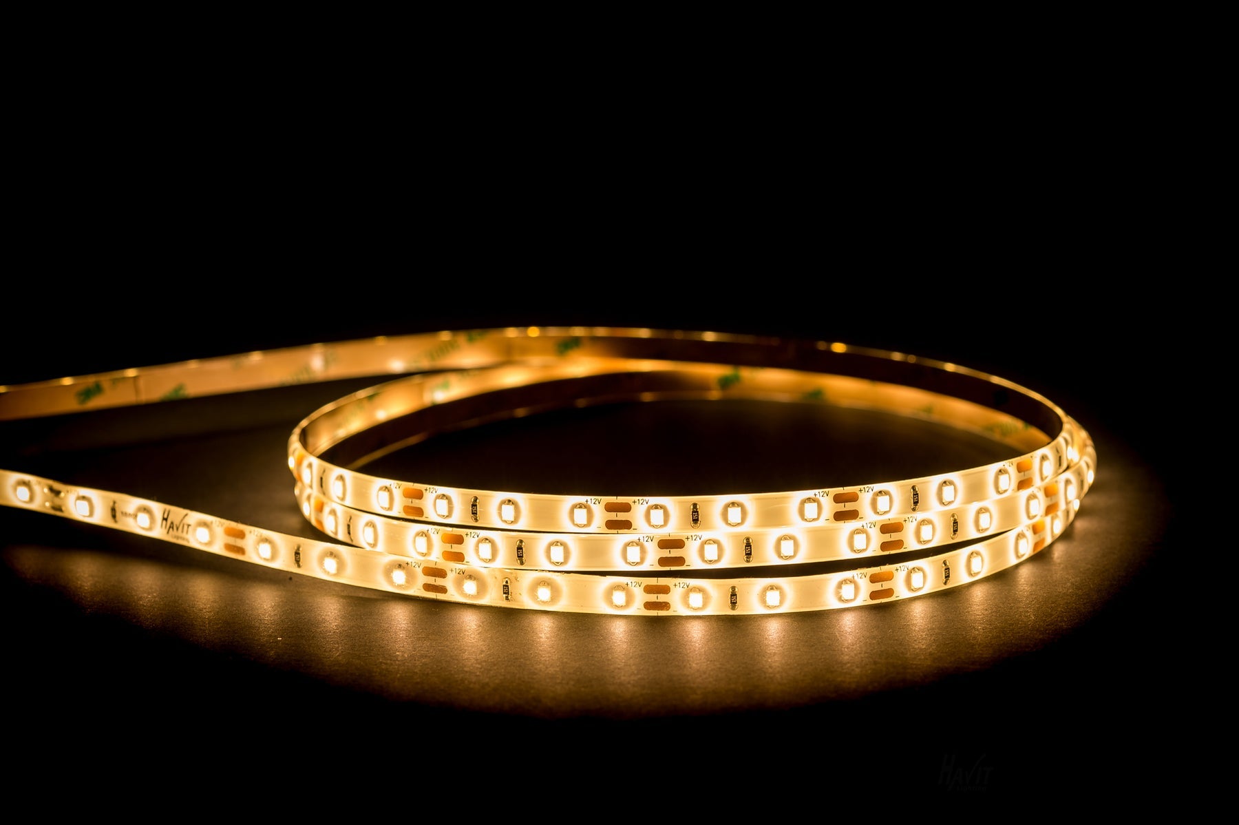 4.8W 12V DC IP54 LED Strip 3000K 10 Meter - HV9723-IP54-60-3K-10M