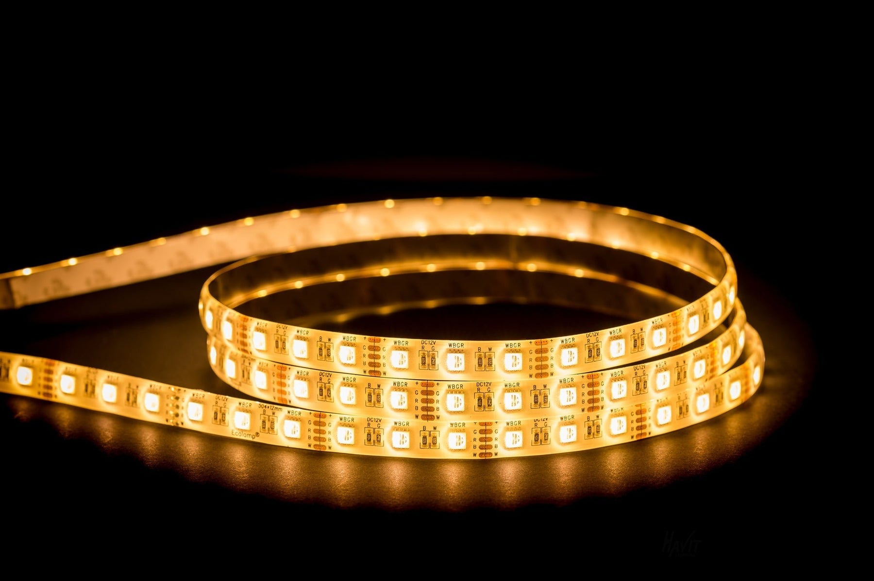 14.4W 12V DC IP54 LED Strip RGBW 10 Metre - HV9751-IP54-60-RGBW-10M