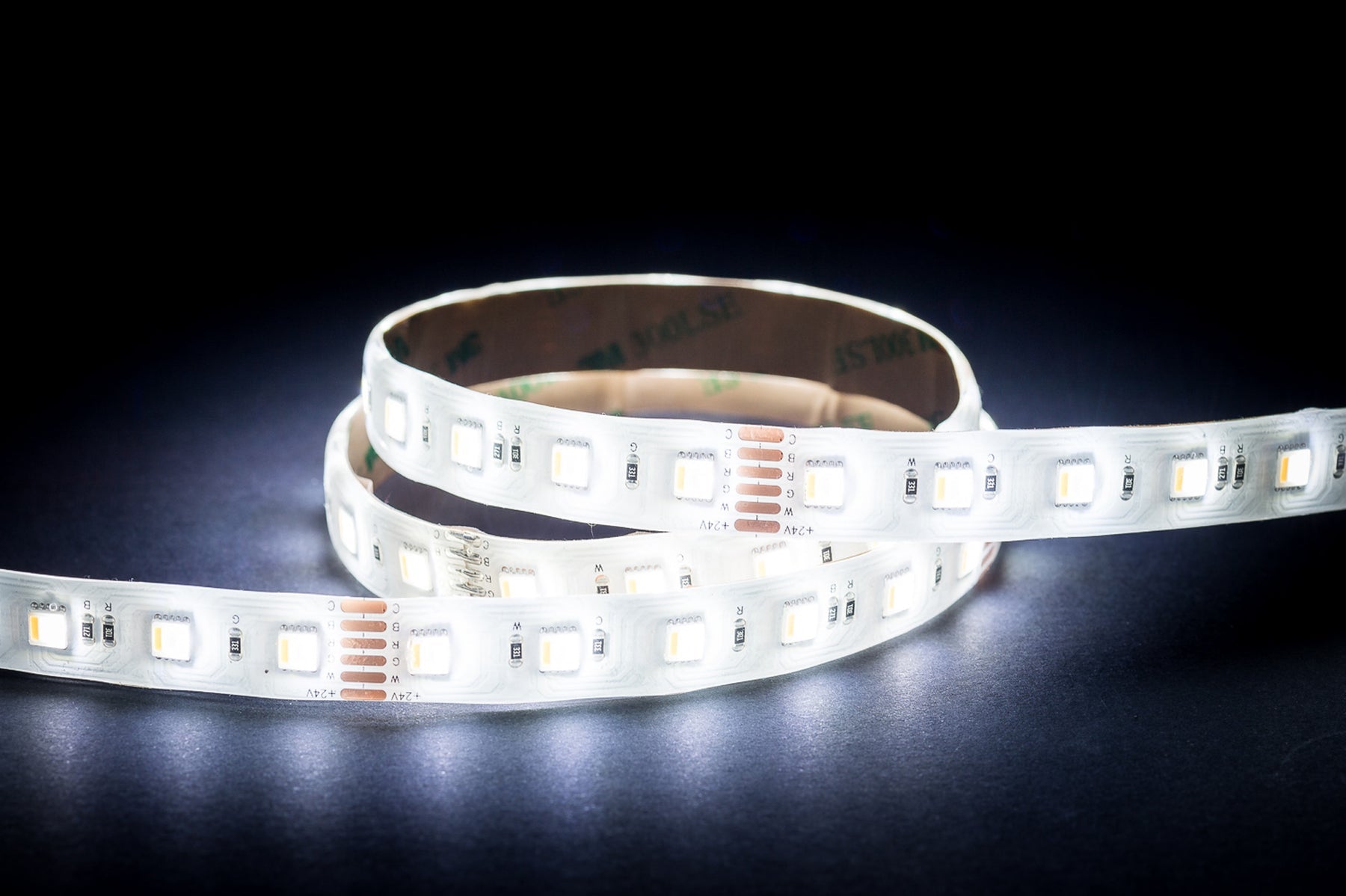 24W 24V DC IP54 LED Strip RGBCW 10 Metre - HV9752-IP54-60-RGBCW-10M