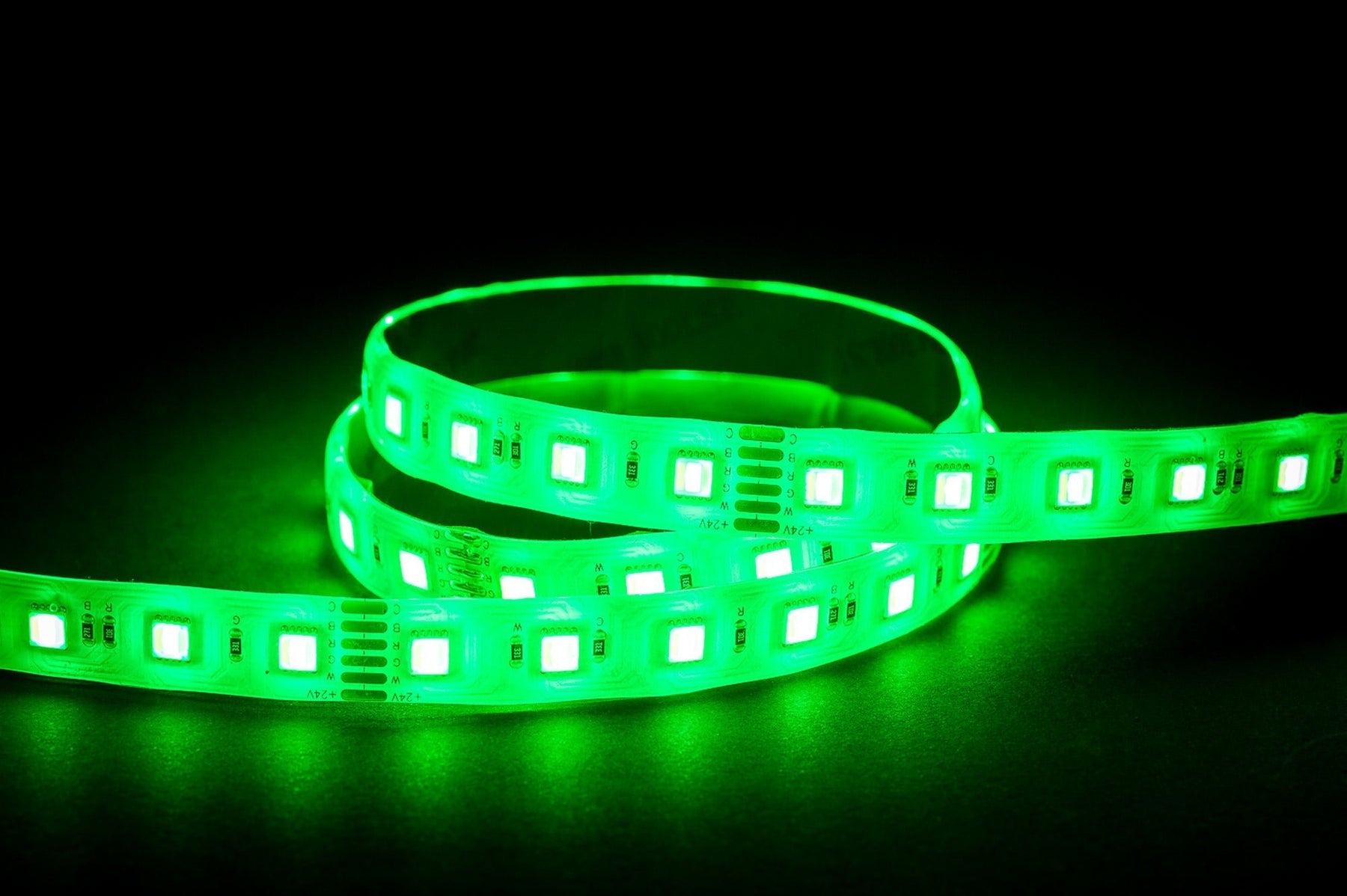 24W 24V DC IP54 LED Strip RGBCW 10 Metre - HV9752-IP54-60-RGBCW-10M