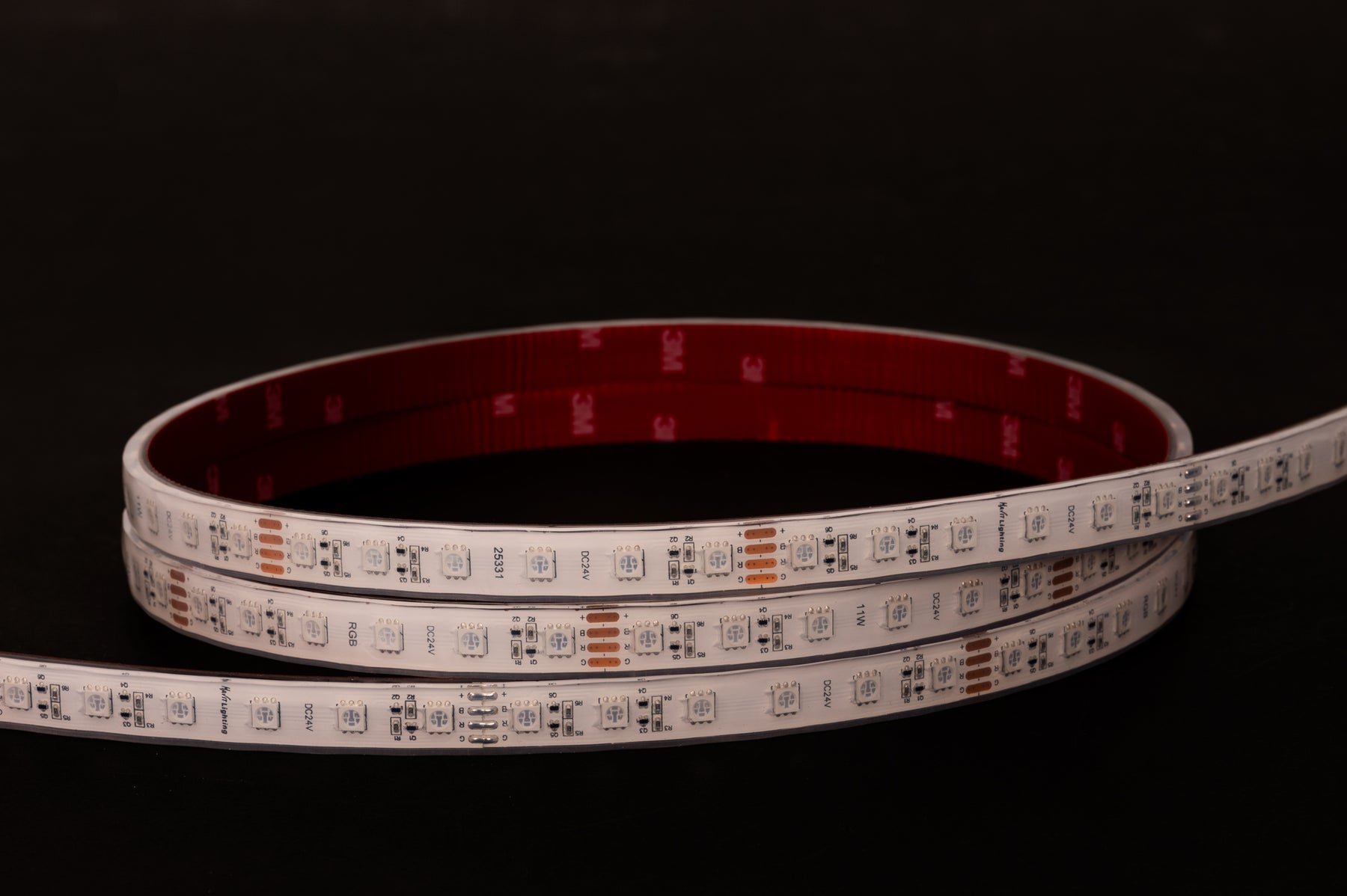 11W 24V DC IP67 Long Run LED Strip RGB 60 Meter - HV9753-IP67-60-RGB
