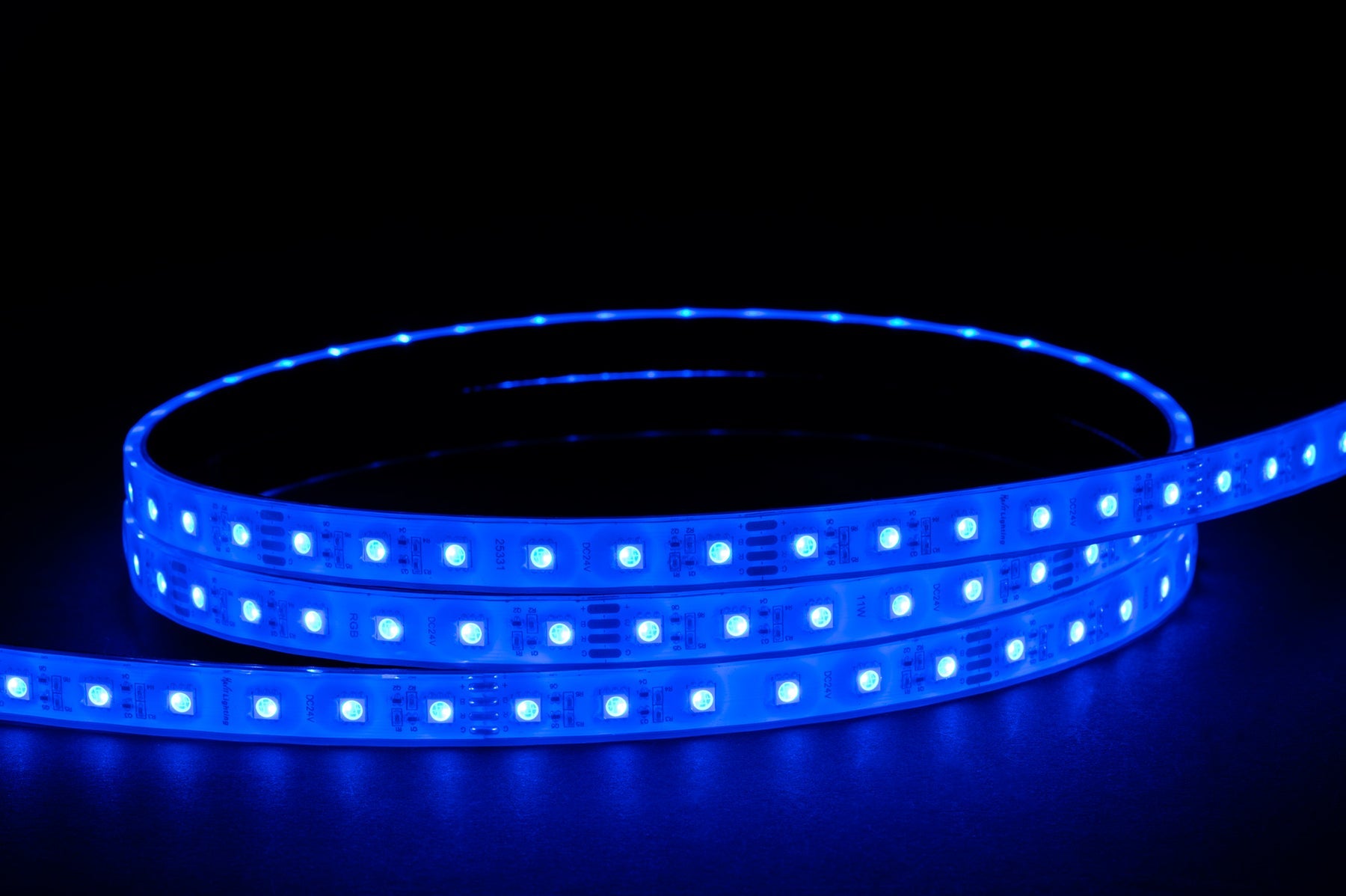 11W 24V DC IP67 Long Run LED Strip RGB 60 Meter - HV9753-IP67-60-RGB