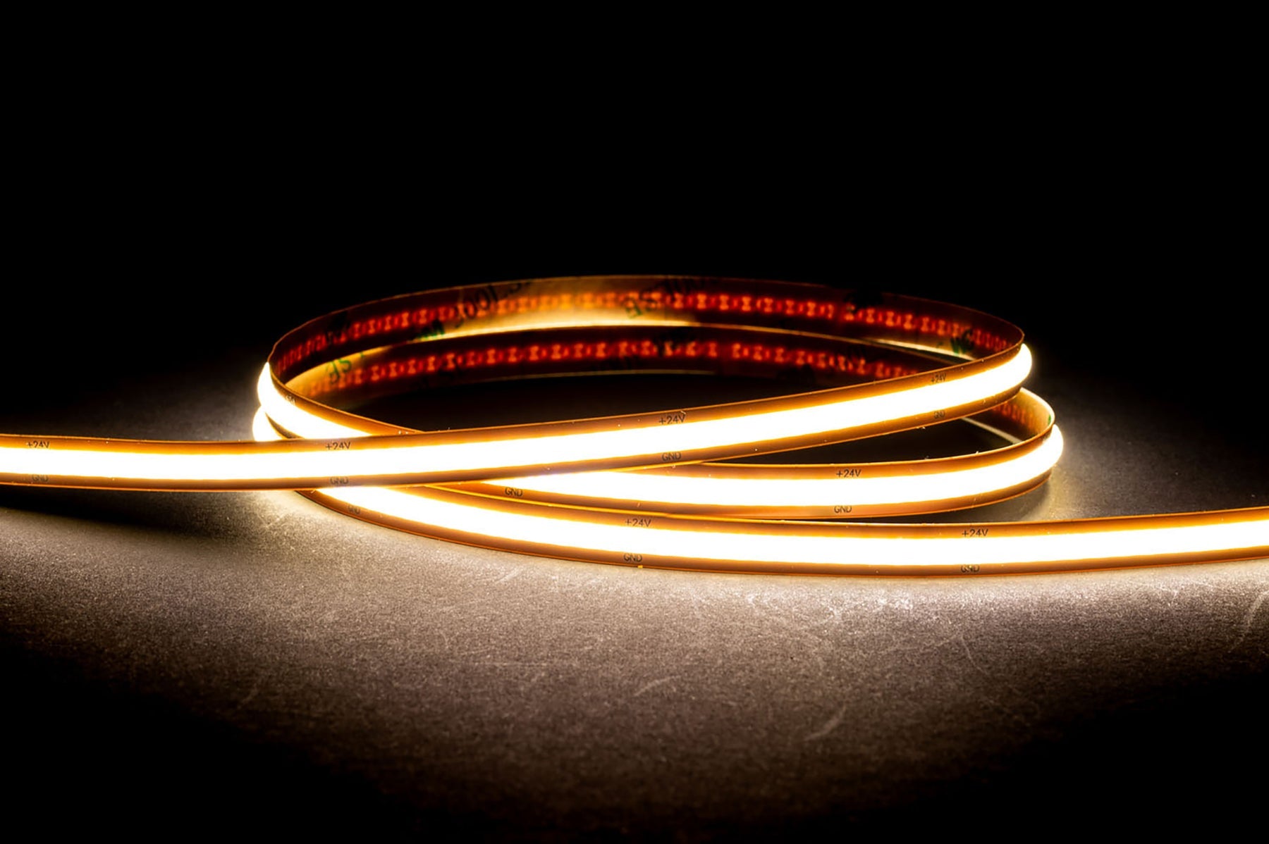 12W 24V DC IP20 Free Cut COB Dotless LED Strip 5500K - HV9761-IP20-528