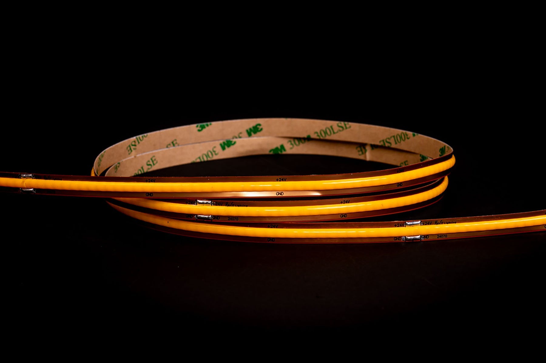 12W 24V DC IP20 Free Cut COB Dotless LED Strip 5500K - HV9761-IP20-528-5K