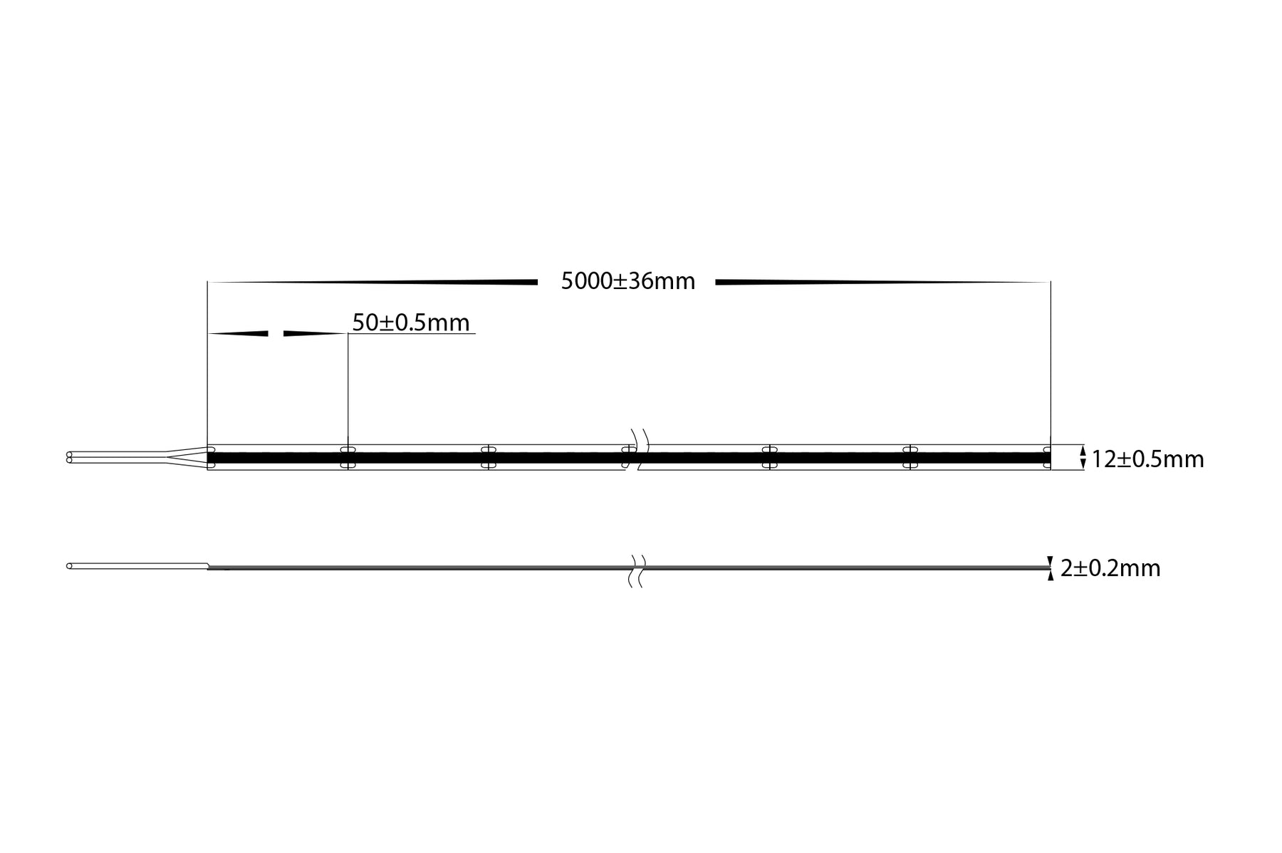 20W 24V DC IP20 Dotless LED Strip COB RGBC 30 Metre - HV9761-IP20-896-RGBC-30M