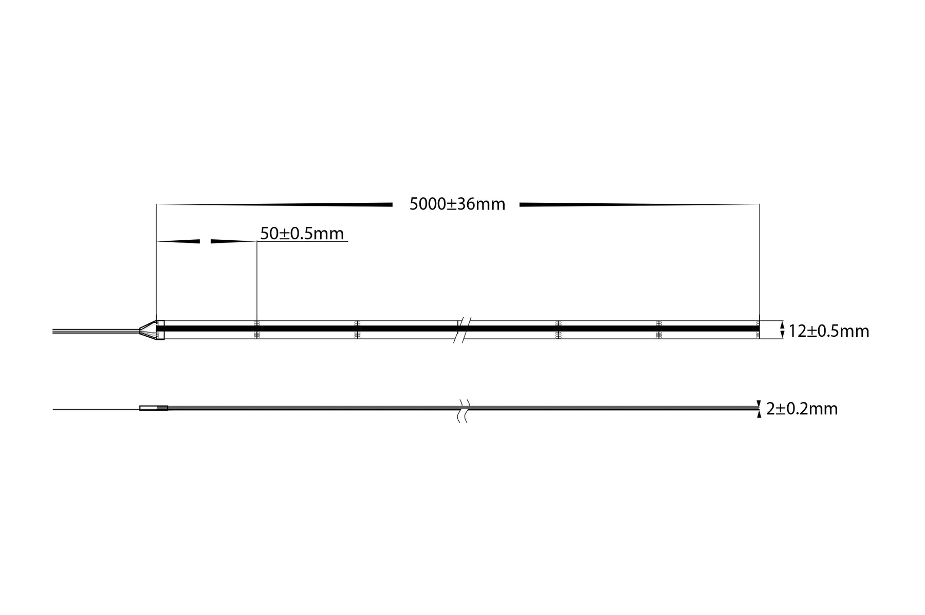 20W 24V DC IP54 LED Strip COB RGBC 10 Metre - HV9761-IP54-896-RGBC-10M