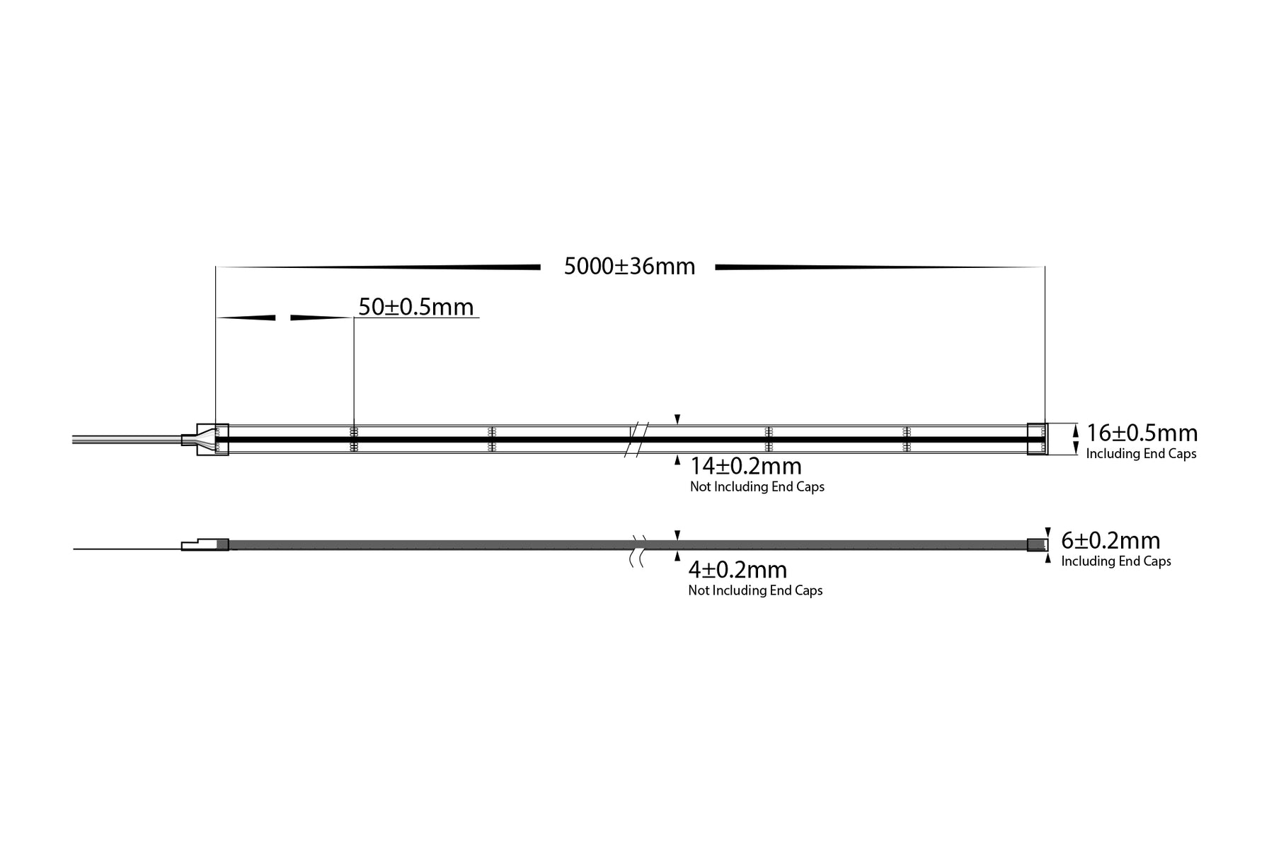 20W 24V DC IP67 LED Strip COB RGBW 10 Metre - HV9761-IP67-896-RGBW-10M