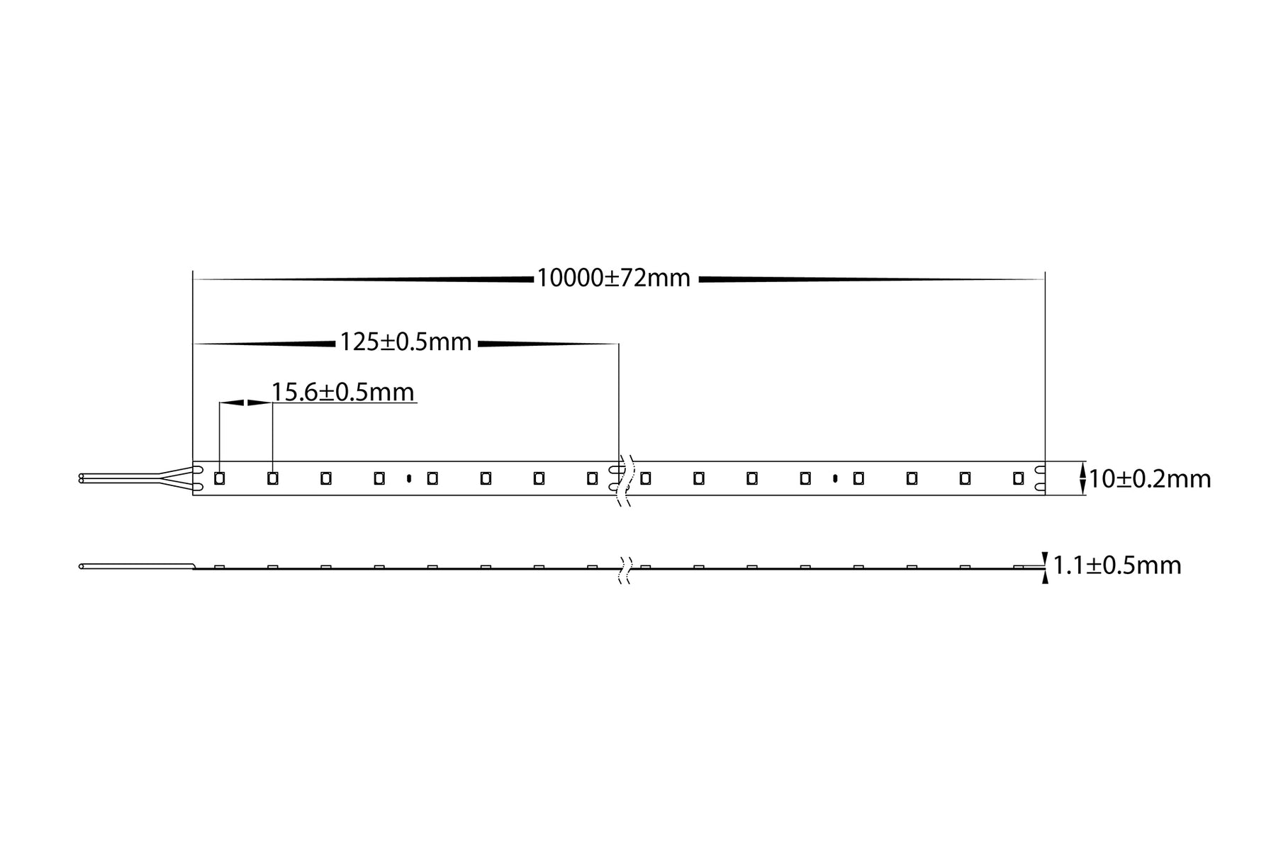 14.4W 24V DC IP20 LED Strip 3000K 30 Metre - HV9782-IP20-80-3K-30M