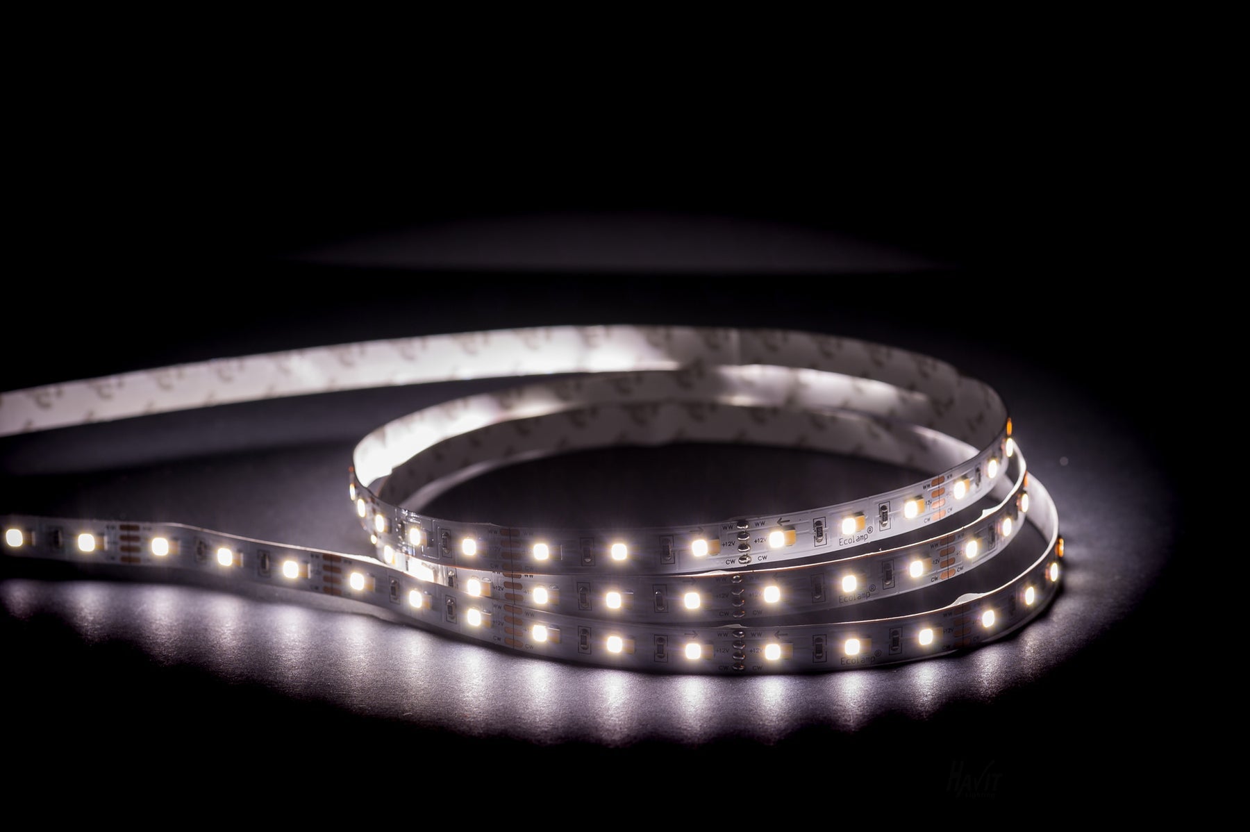 14.4W 12V DC IP20 CT (Colour Temp) LED Strip 20 Meter - HV9783-IP20-120-CT-20M