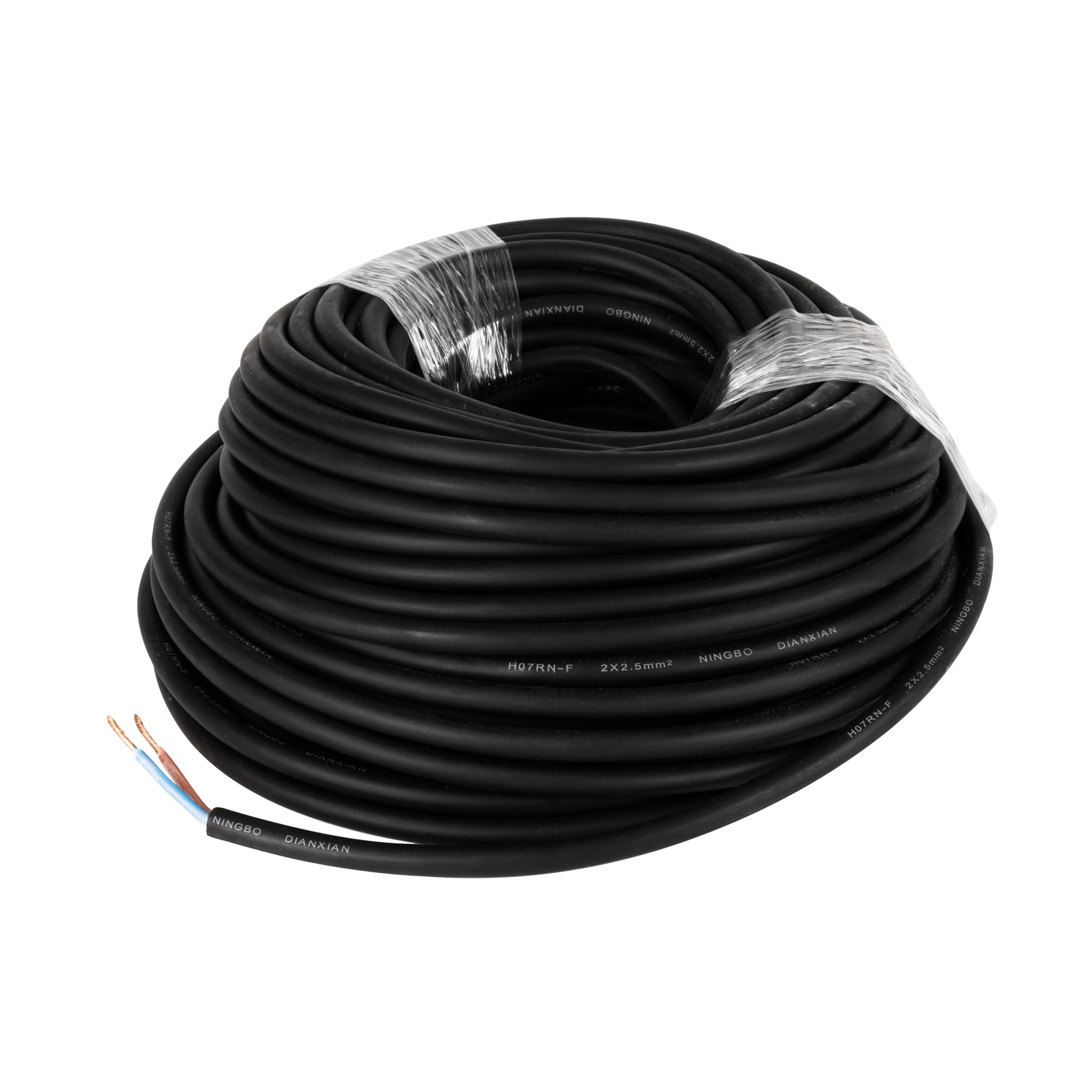 2x 2.5mm Outdoor Garden Cable Black - HV9995-2.5