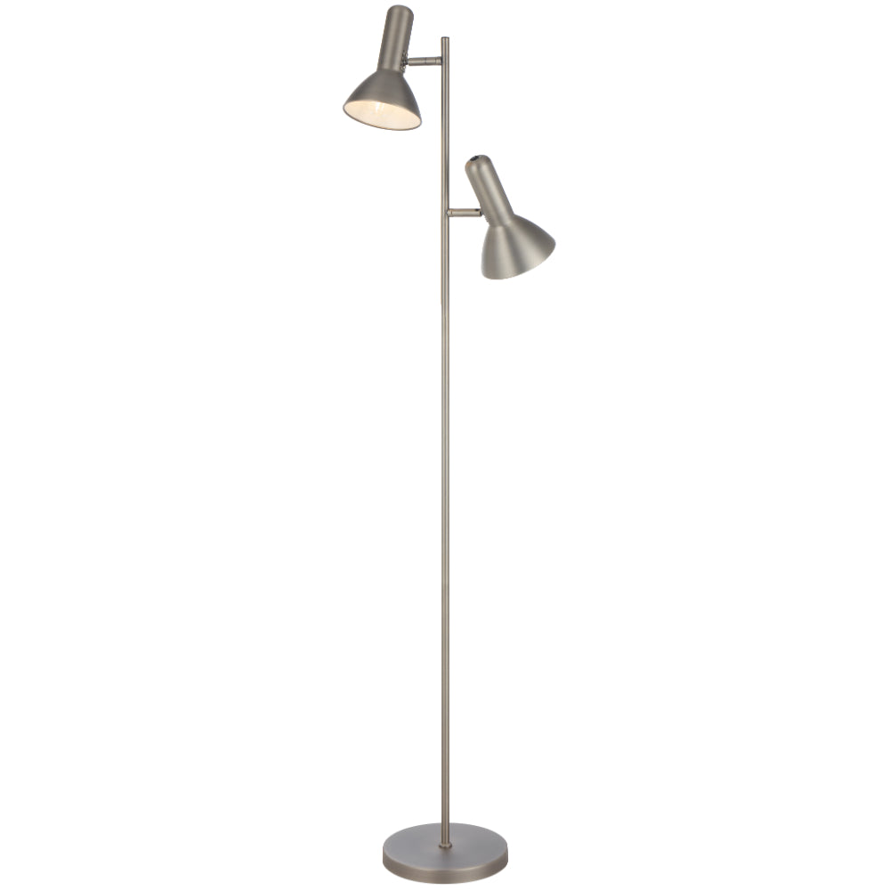 Hyvik Floor Lamp Nickel - HYVIK FL2-NK