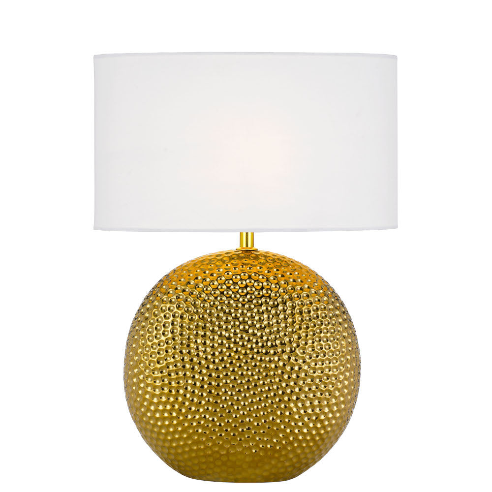 Icaria Table Lamp Gold Base With White Shade - ICARIA TL-GDWH