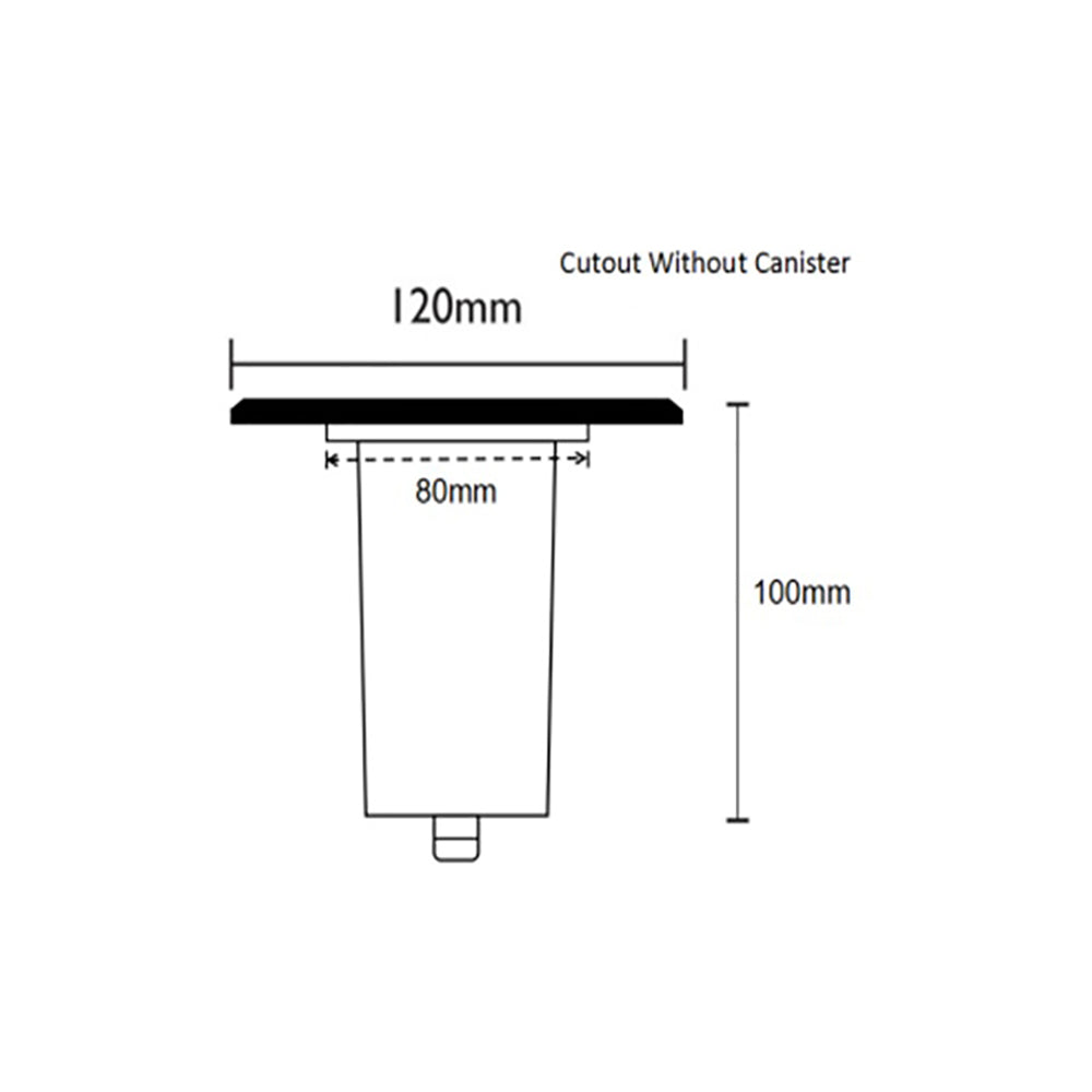 Buy Inground Lights Australia Exterior 240V GU10 Recessed Inground Up Light Square IP67 - IGGLSQSS