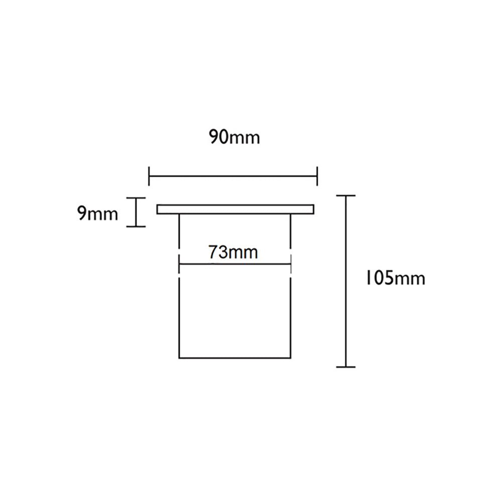 Exterior 12V MR16 Recessed Inground Up Light 316 Stainless Steel IP67 - IGMSMSS