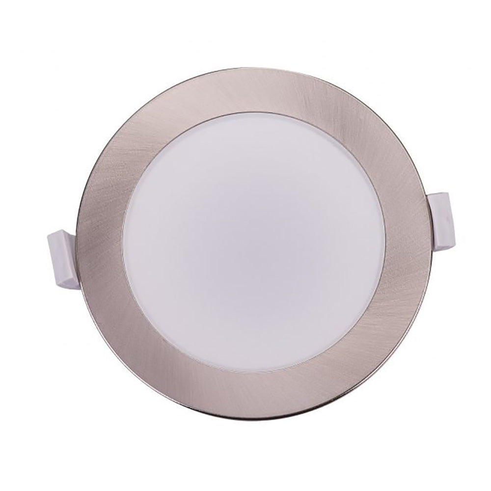 Kato LED Downlight 10W Dimmable 113mm Tri-Colour Nickel - KATO DL110-NK3C