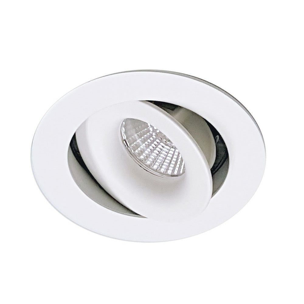 Downlight Frame Gymbal With Twist on Lamp System White - MDL-503-WH