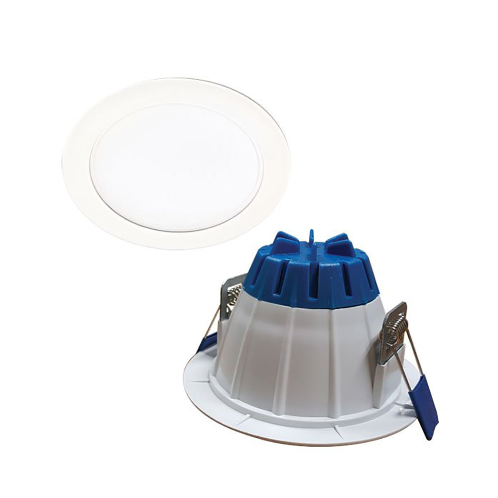 Buy Recessed LED Downlights Australia Pod LED Downlight 10W 110mm 3000K Nickel, Blue - POD 110-830D-NK