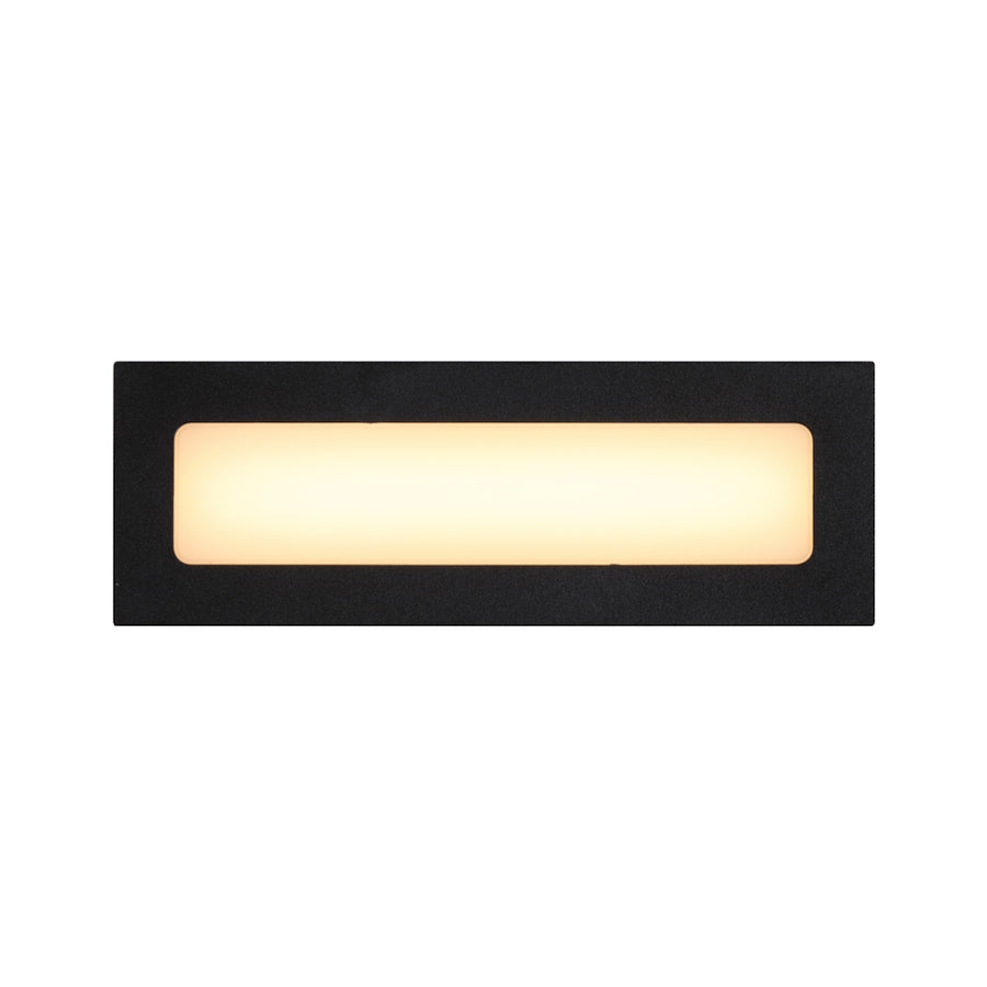Ingar LED Opal Exterior Wall Light 6W TRI Colour Black - INGAR EXRE-OP-BK