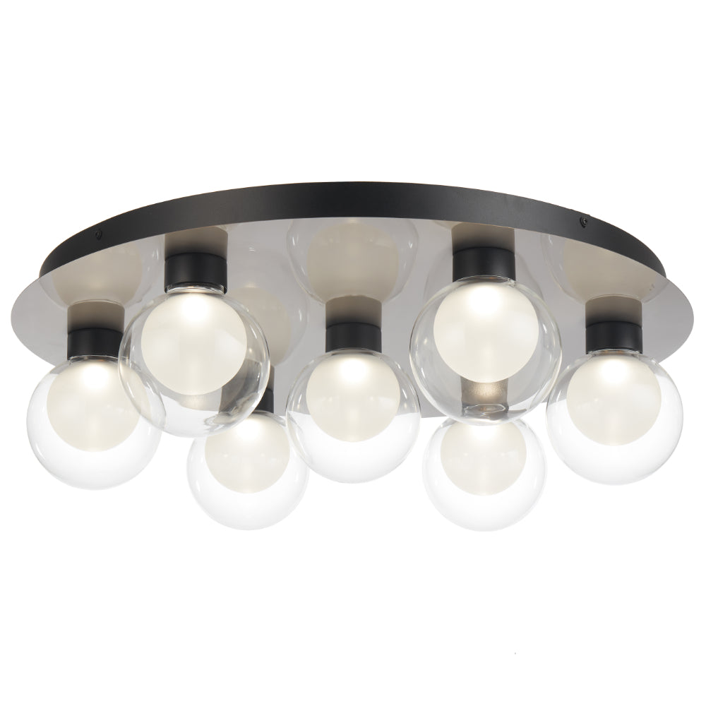Invar LED Ceiling Light 40W 4000K Black & Nickel Matt - INVAR CTC7-NKCL