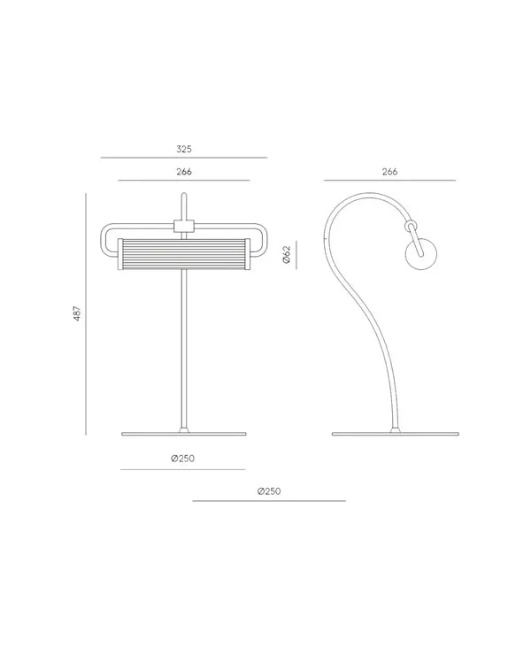 Ison Table Lamp 6W 2700K Matte Black - ARO.S1298/NEG