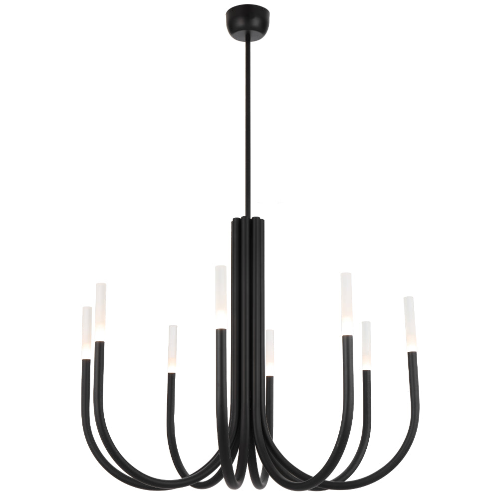 Joshua 8 Light LED Pendant Black - JOSHUA PE8-BK