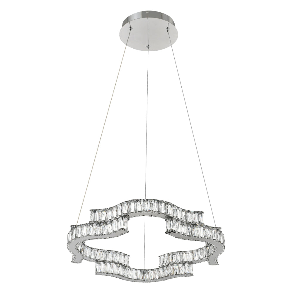 Jura 1 Tier LED Pendant 50W TRI Colour Chrome - JURA PE1T-CH3C