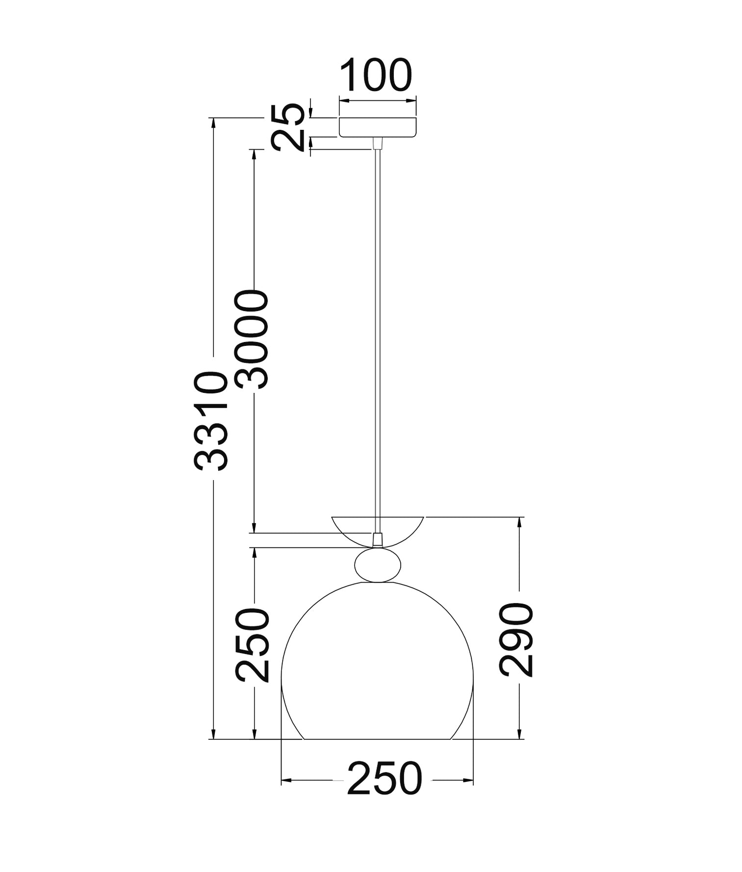 Kansi Wine Glass Shape Pendant Light Matte White - KANSI3