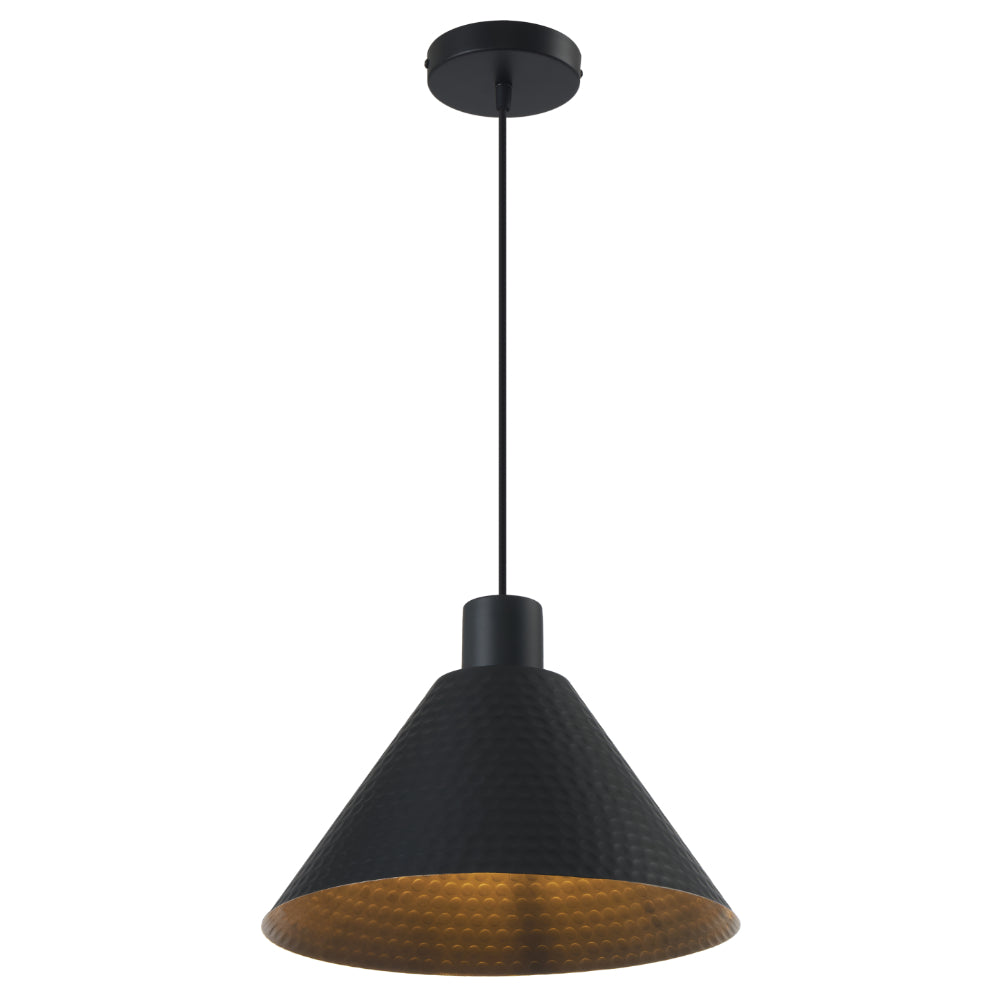 Kestra Iron 320mm Pendant Black - KESTRA PE30-BK